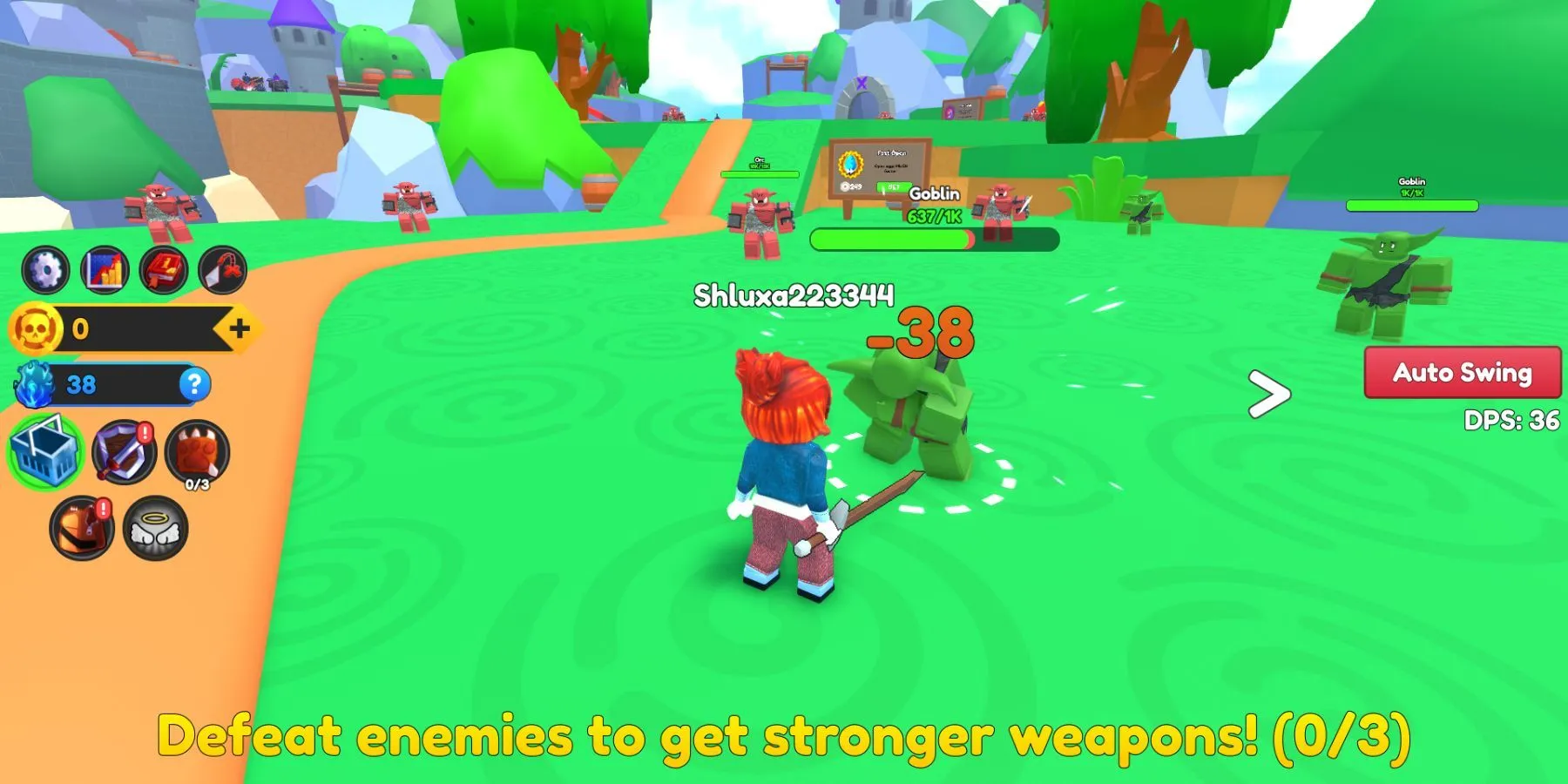 Gioco del simulatore Roblox Sword Fighters