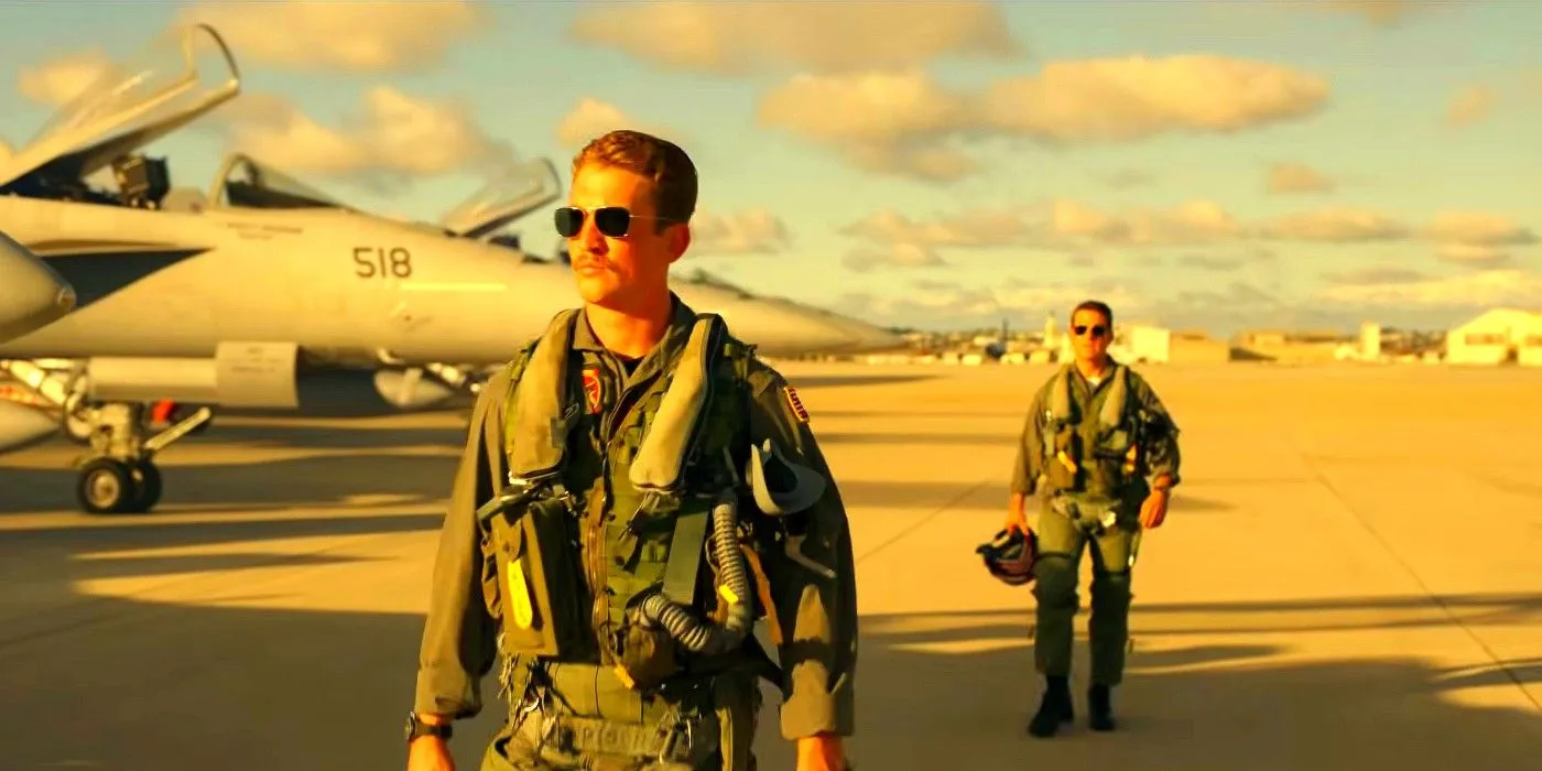 Le coq et Maverick dans Top Gun: Maverick