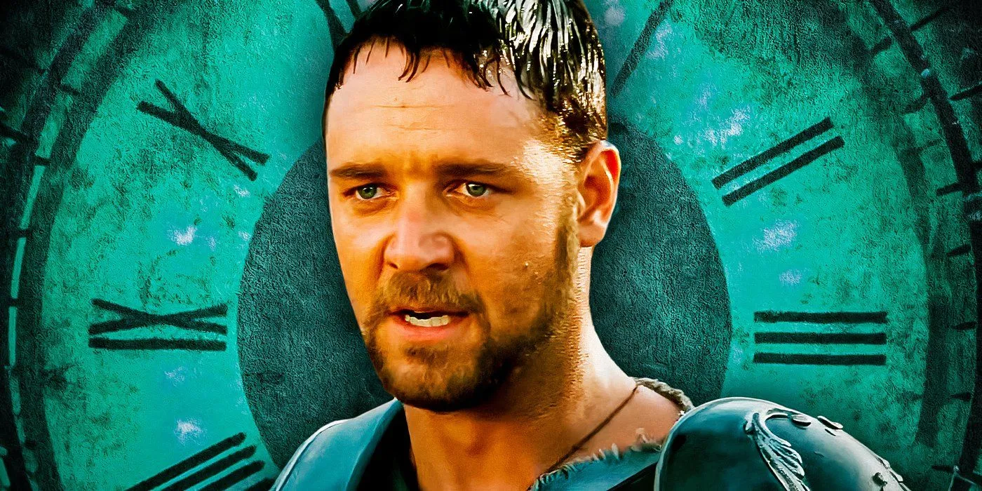 Crowe como Maximus de Gladiador