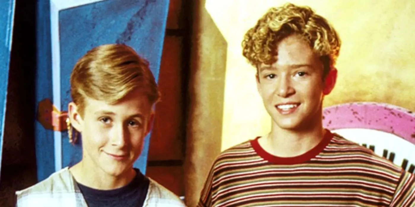 Ryan Gosling and Justin Timberlake on The Mickey Mouse Club