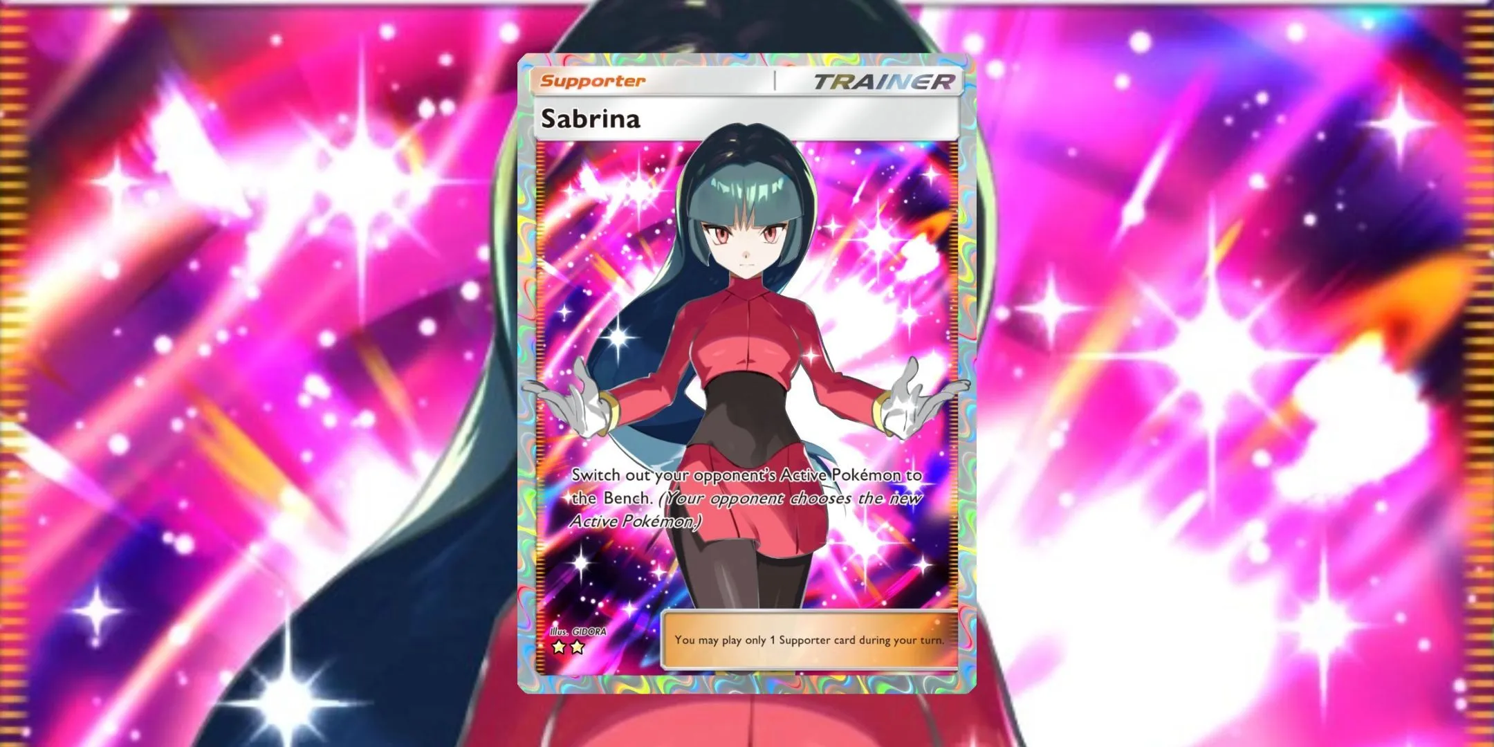 Sabrina in Pokémon TCG Pocket