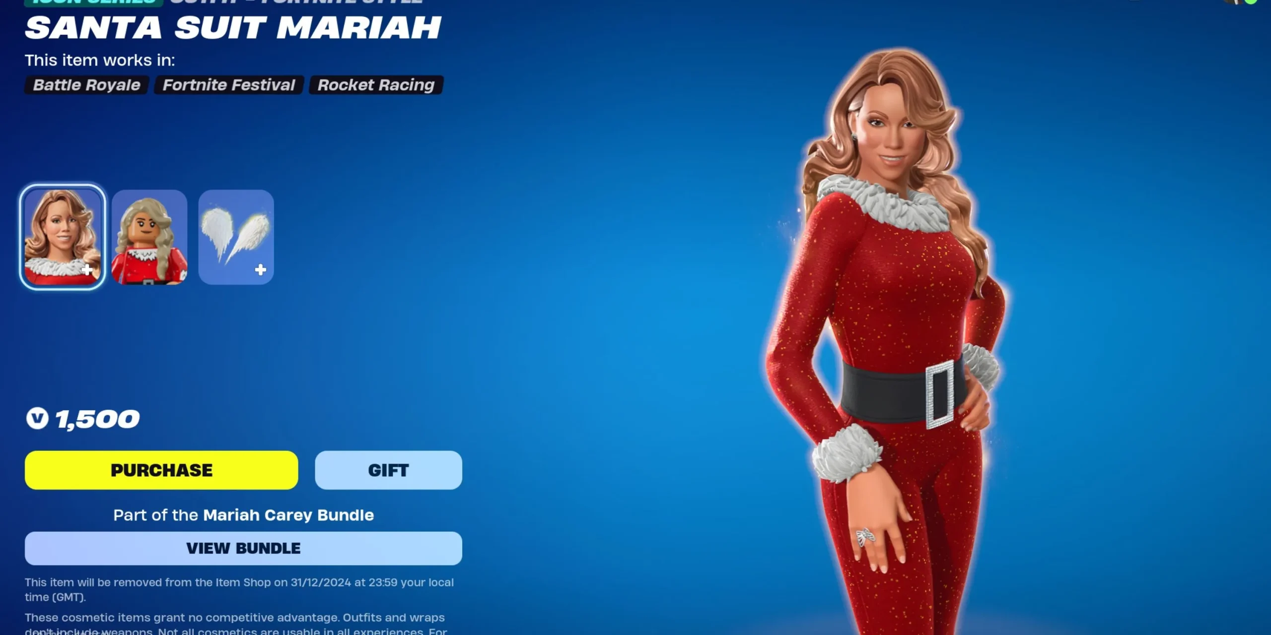 Mariah im Weihnachtsmannkostüm