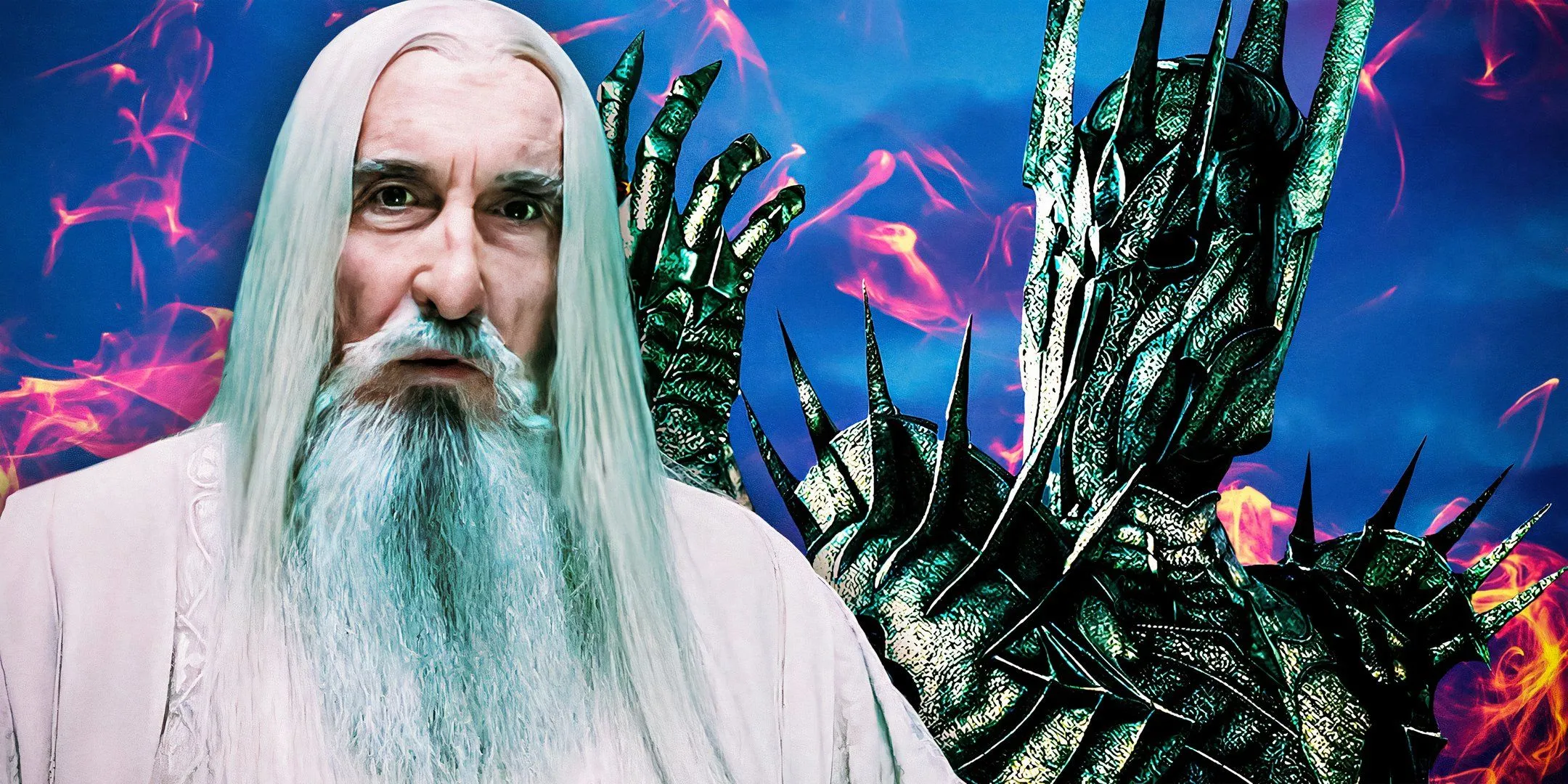 Saruman i Sauron z serii Władca Pierścieni