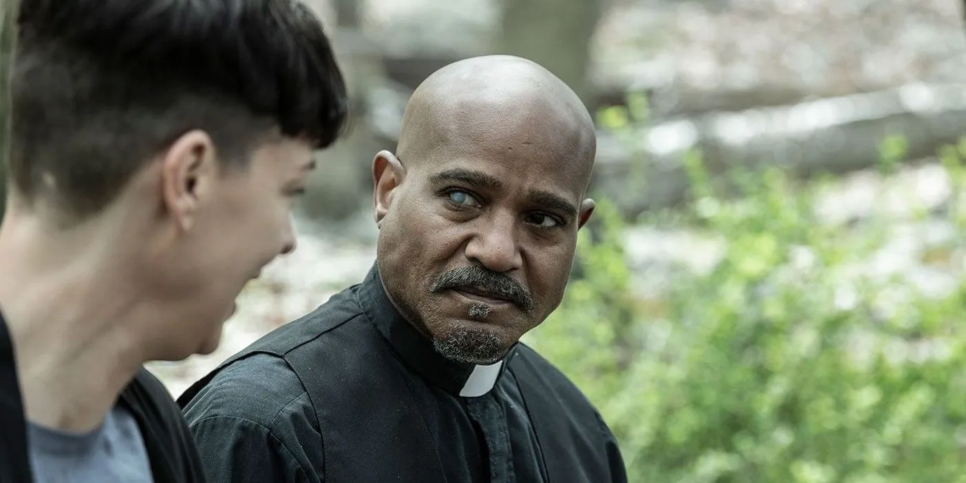 Seth Gilliam nel ruolo di Gabriel in The Walking Dead: The Ones Who Live