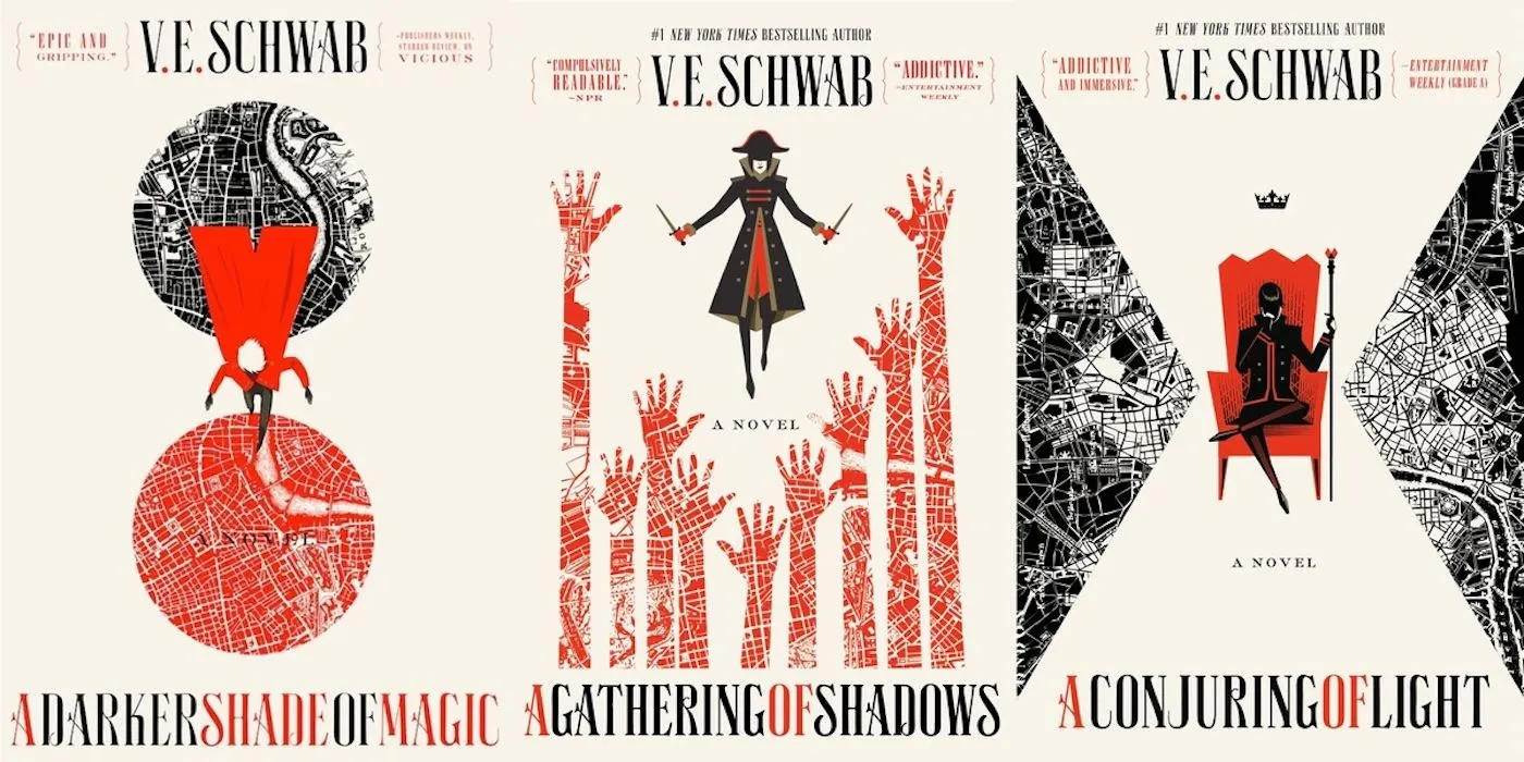 Shades of Magic book covers