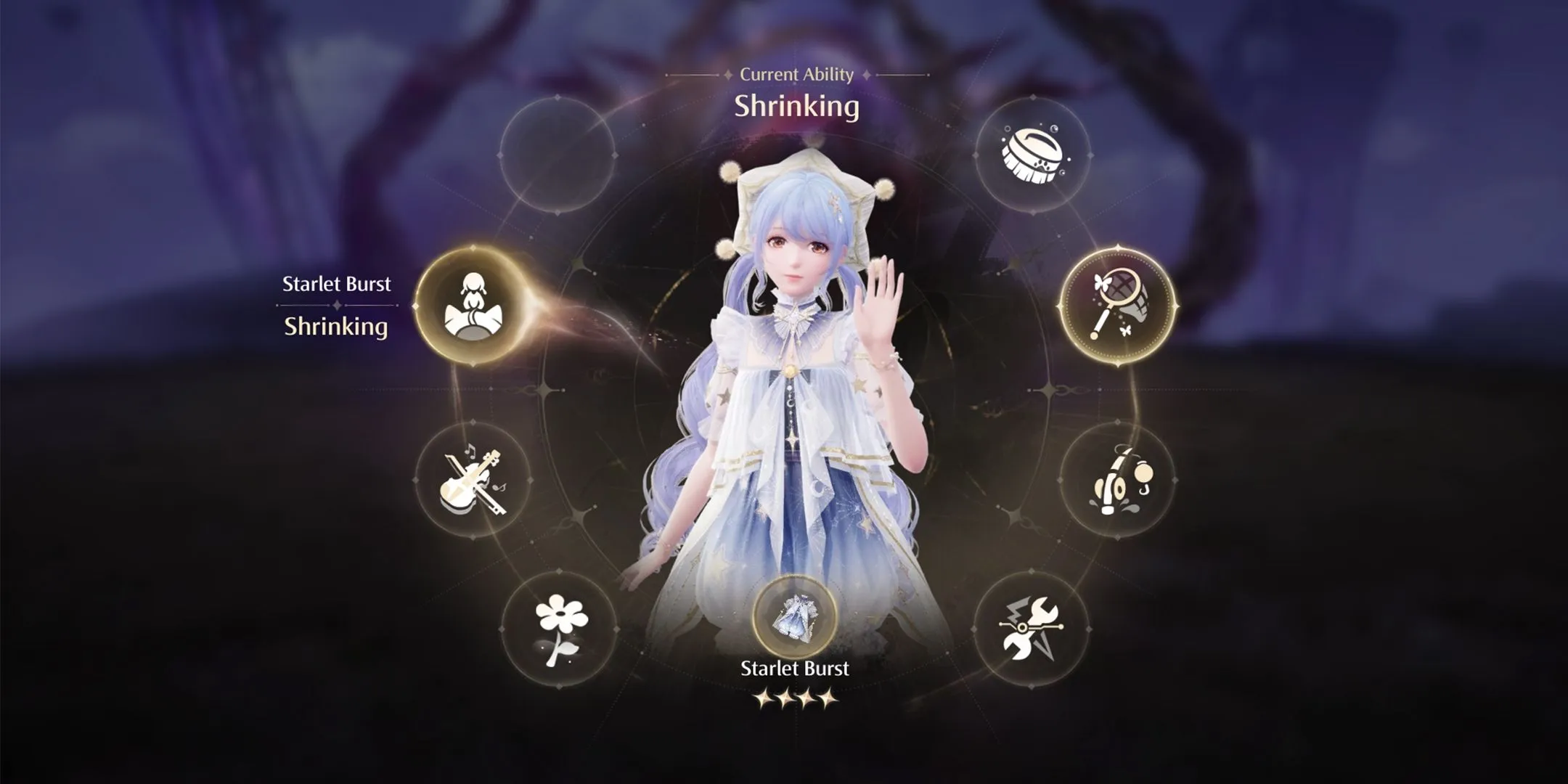 Tenue de capacité de rétrécissement dans Infinity Nikki