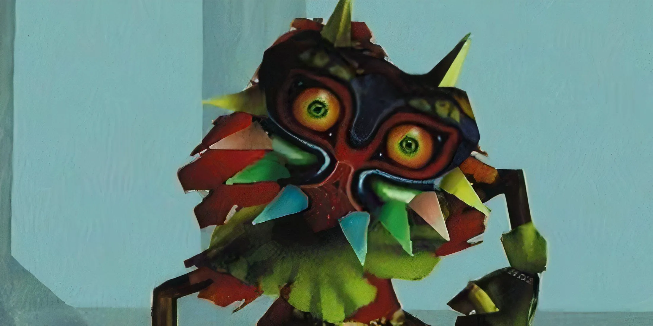 Skull Kid con la maschera di Majora