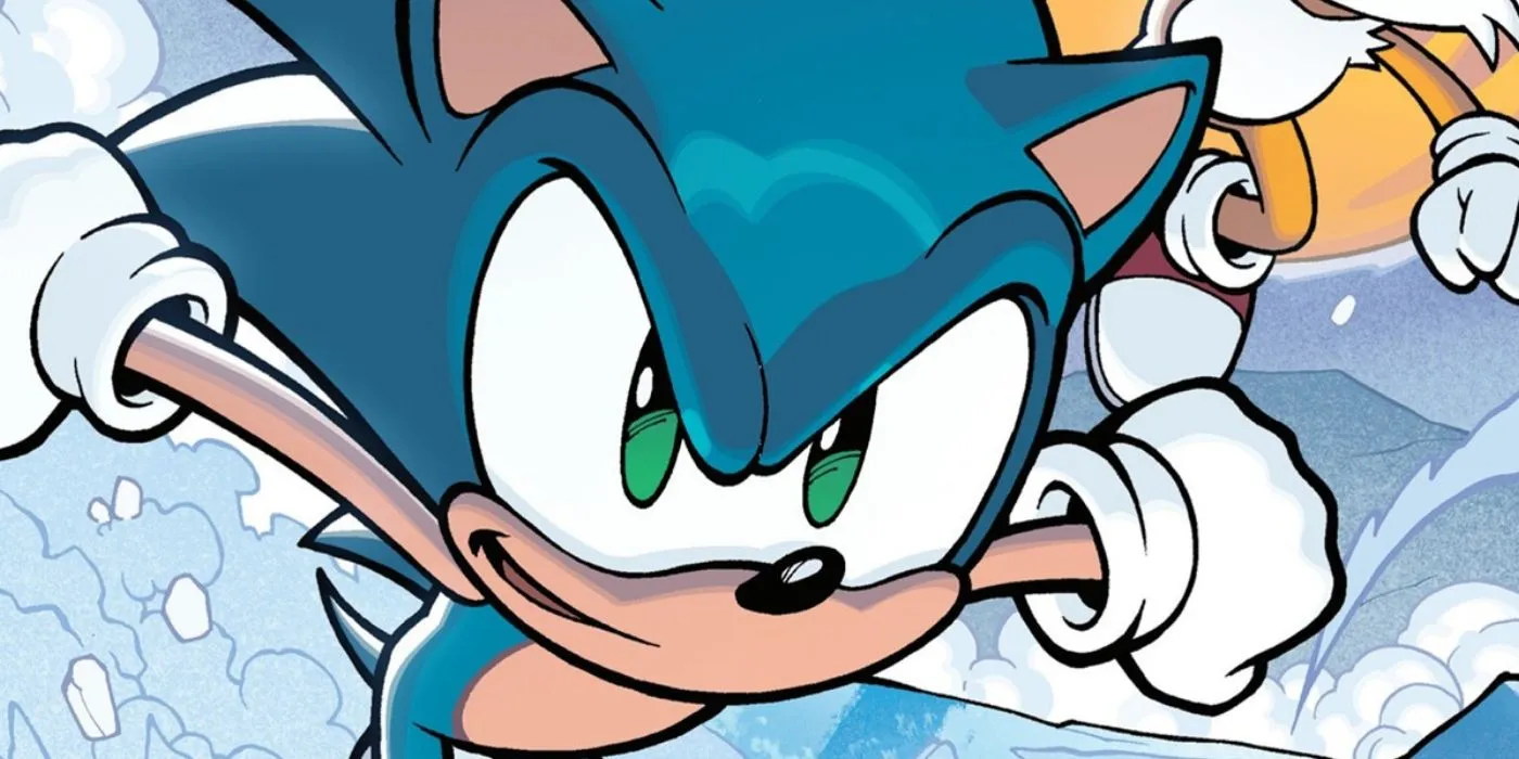 Sztuka komiksowa: Sonic wschodzący z Tailsem w komiksach