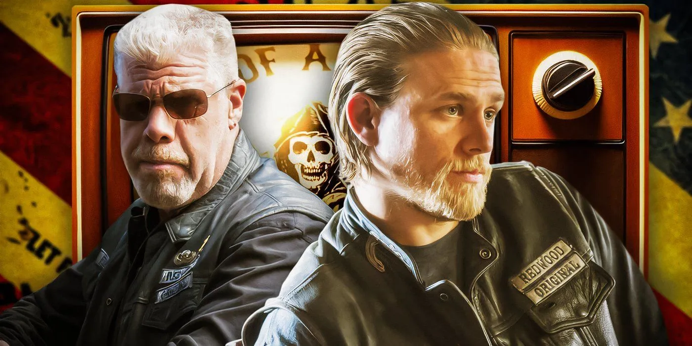 Ron Perlman and Charlie Hunnam in Sons of Anarchy