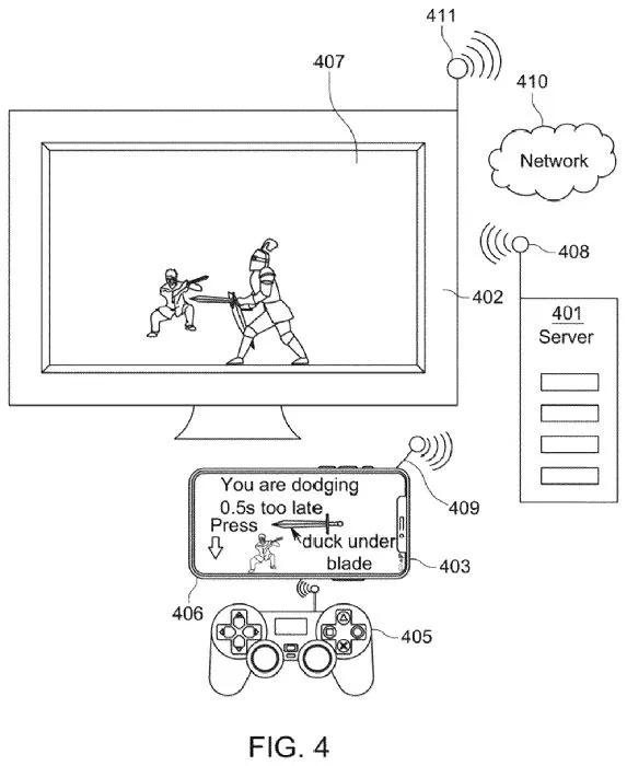 Brevet 4 sur l'écran du téléphone Sony PlayStation