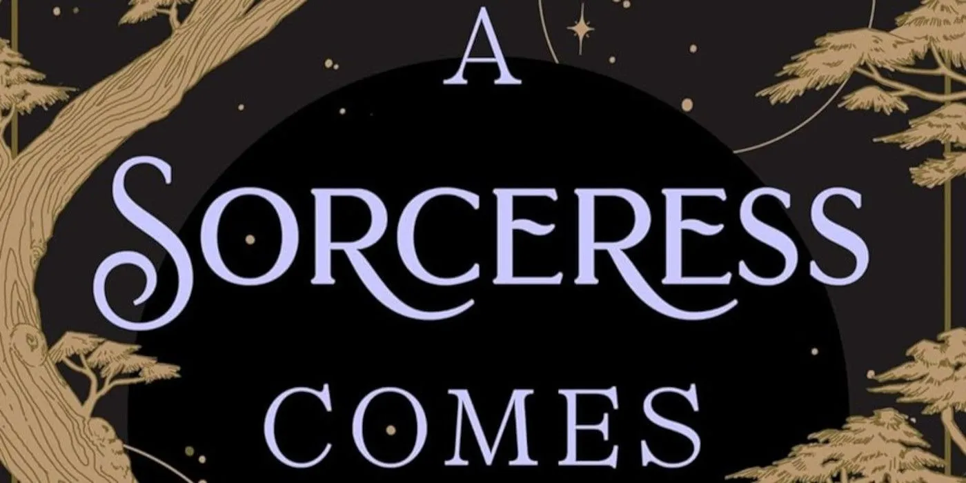 Capa de Sorceress Comes To Call com o título em dourado e fundo preto