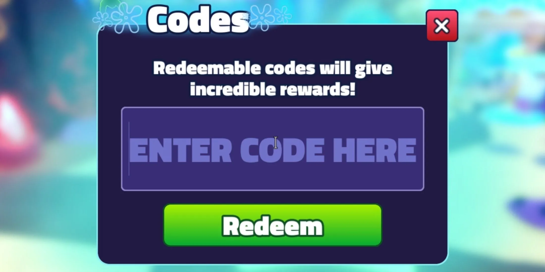 Registerkarte „SpongeBob Tower Defense-Codes“