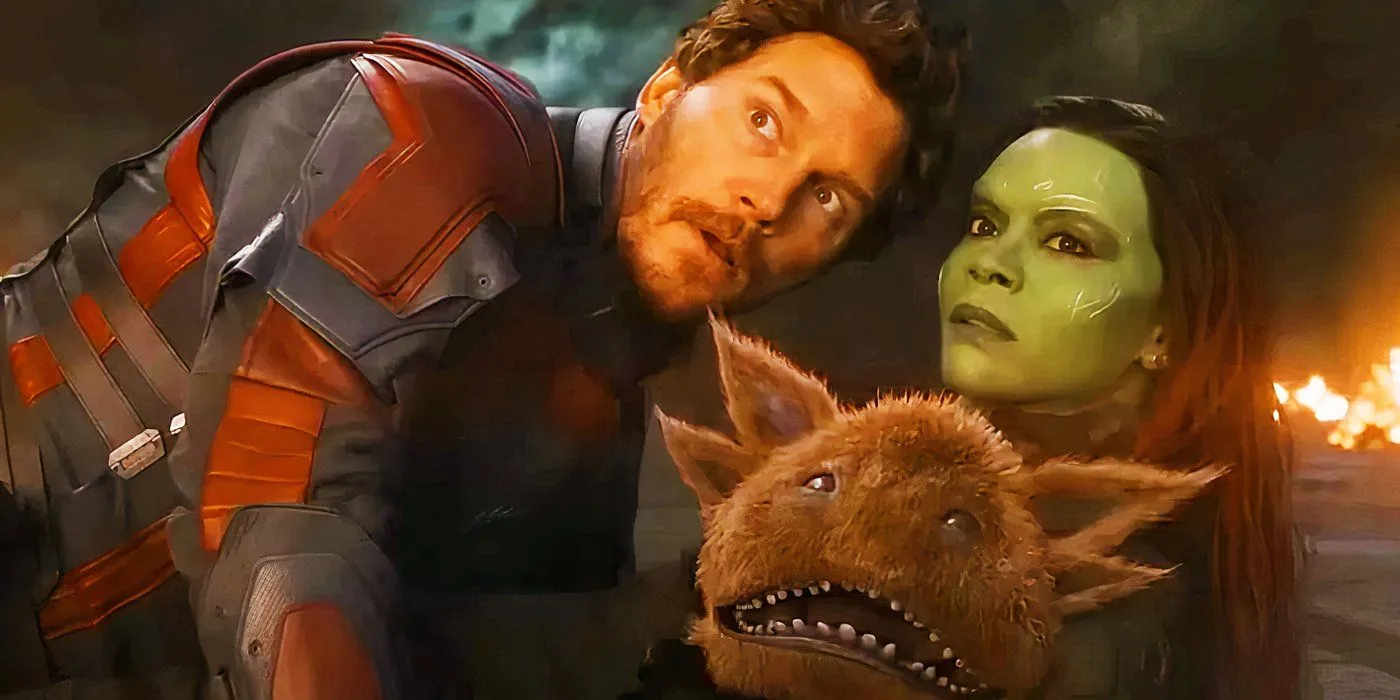 Star-Lord, Gamora et Blurp