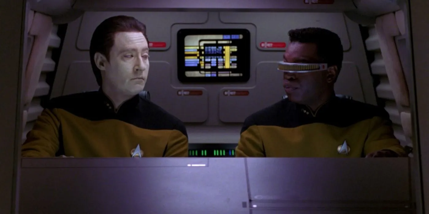 Dati con Geordi La Forge