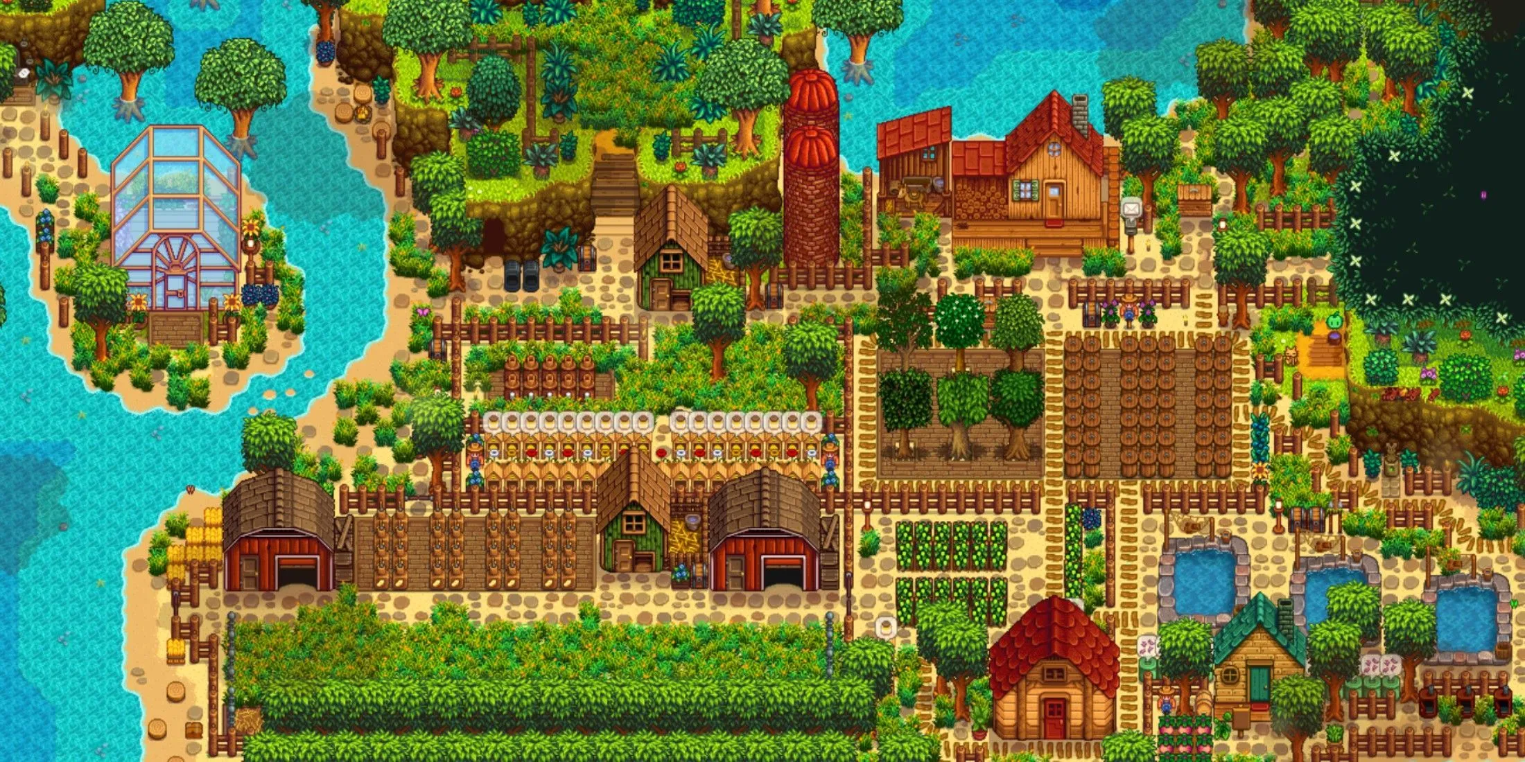 Fattoria sulla spiaggia nella Stardew Valley