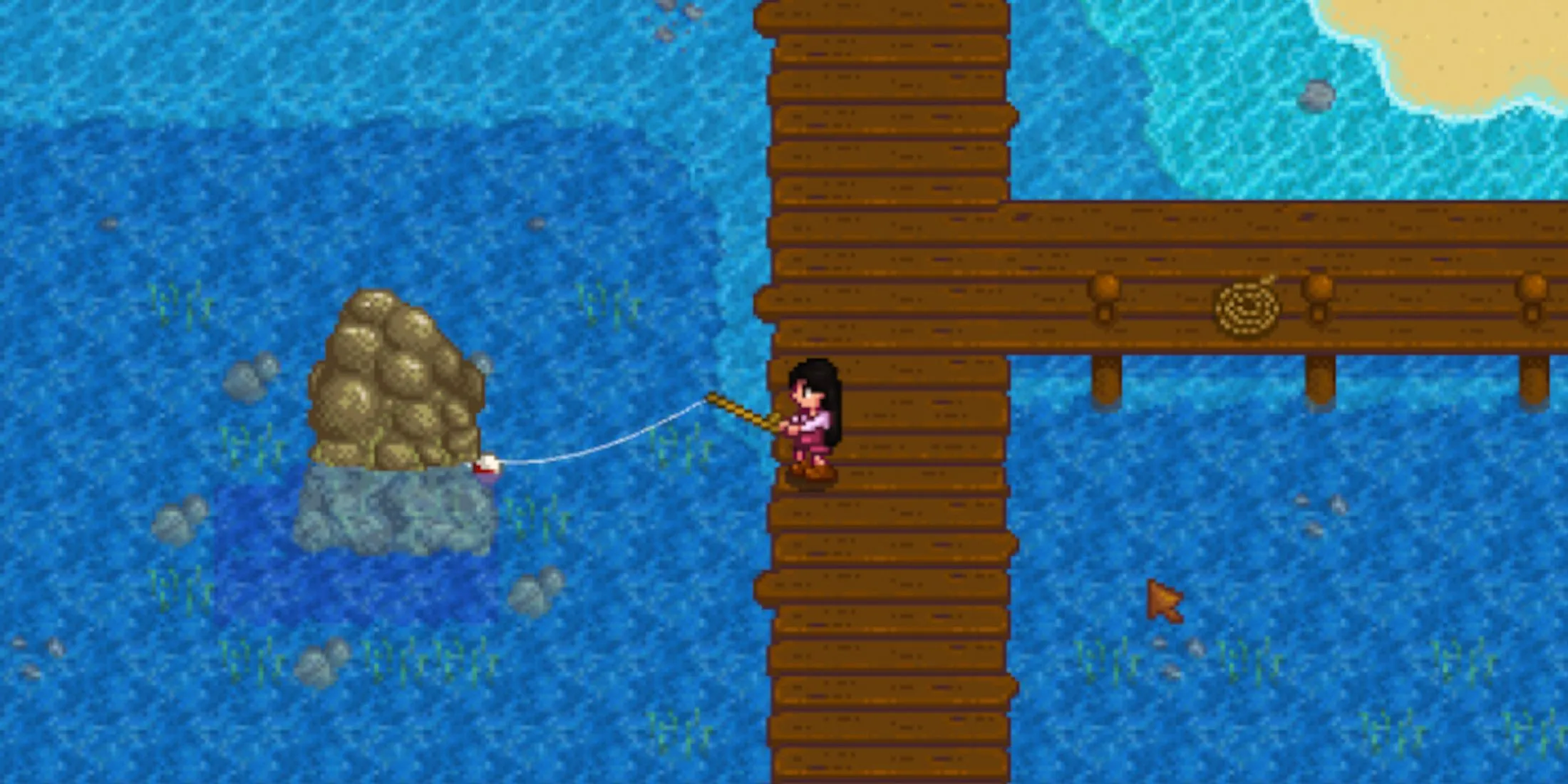 Quais de pêche de Stardew Valley