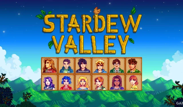 Stardew Valley: 결혼한 NPC와의 로맨스에 관심 있는 플레이어