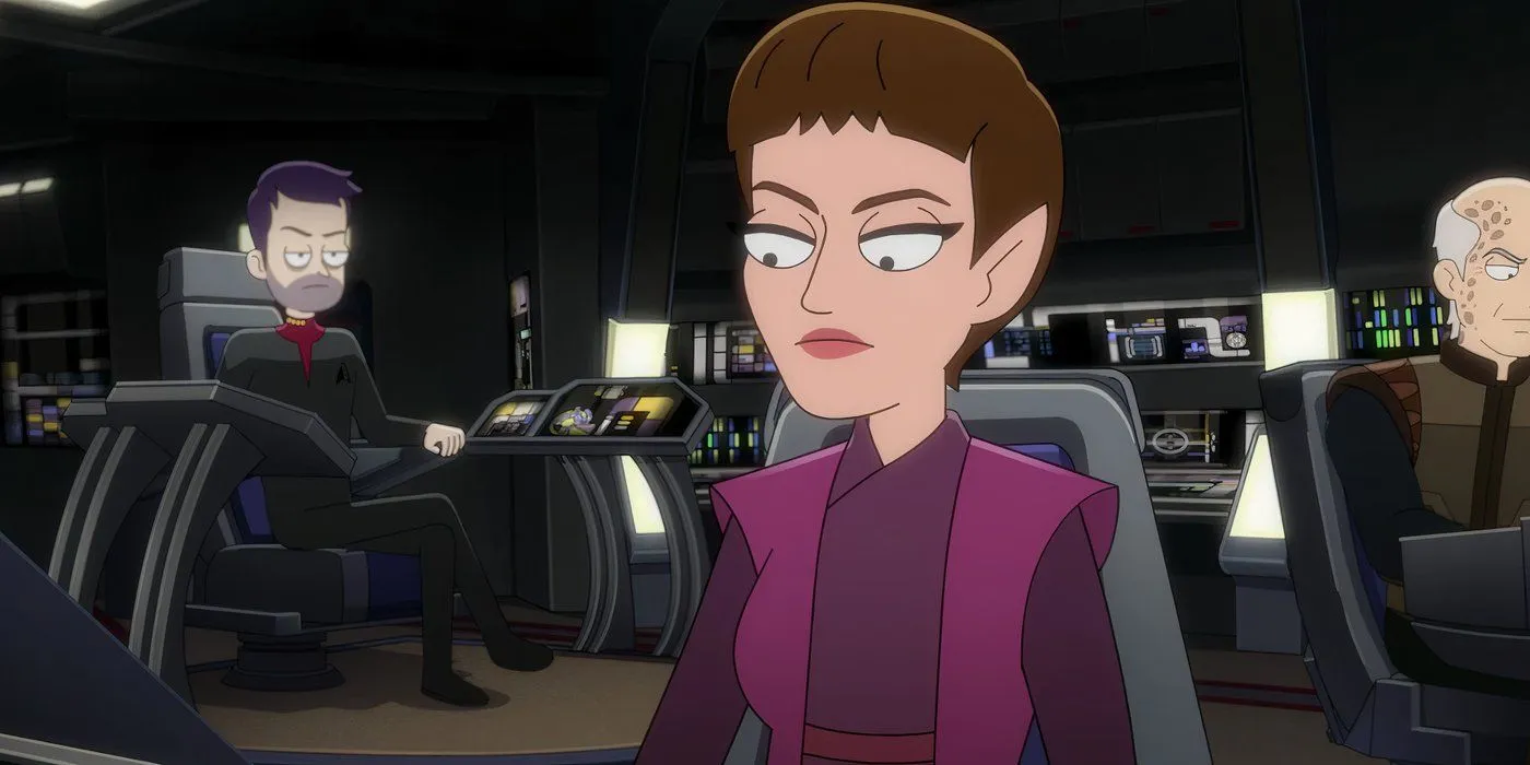 T'Pol en la consola