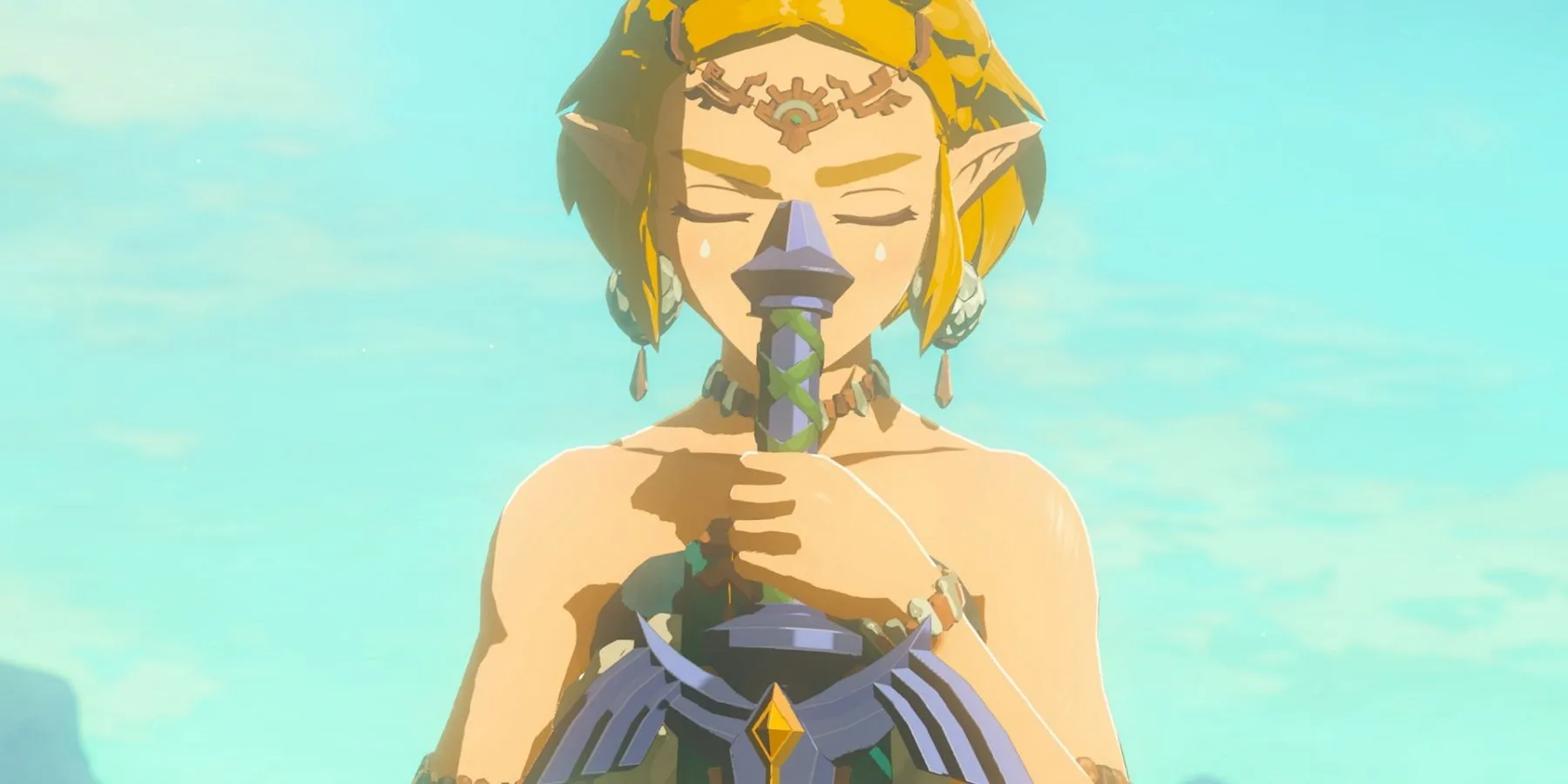 Princesse Zelda avec l'épée de maître