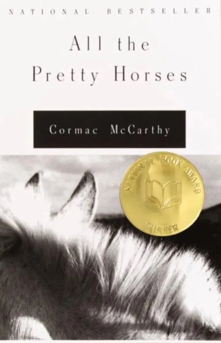 La portada de All The Pretty Horses de Cormac McCarthy.