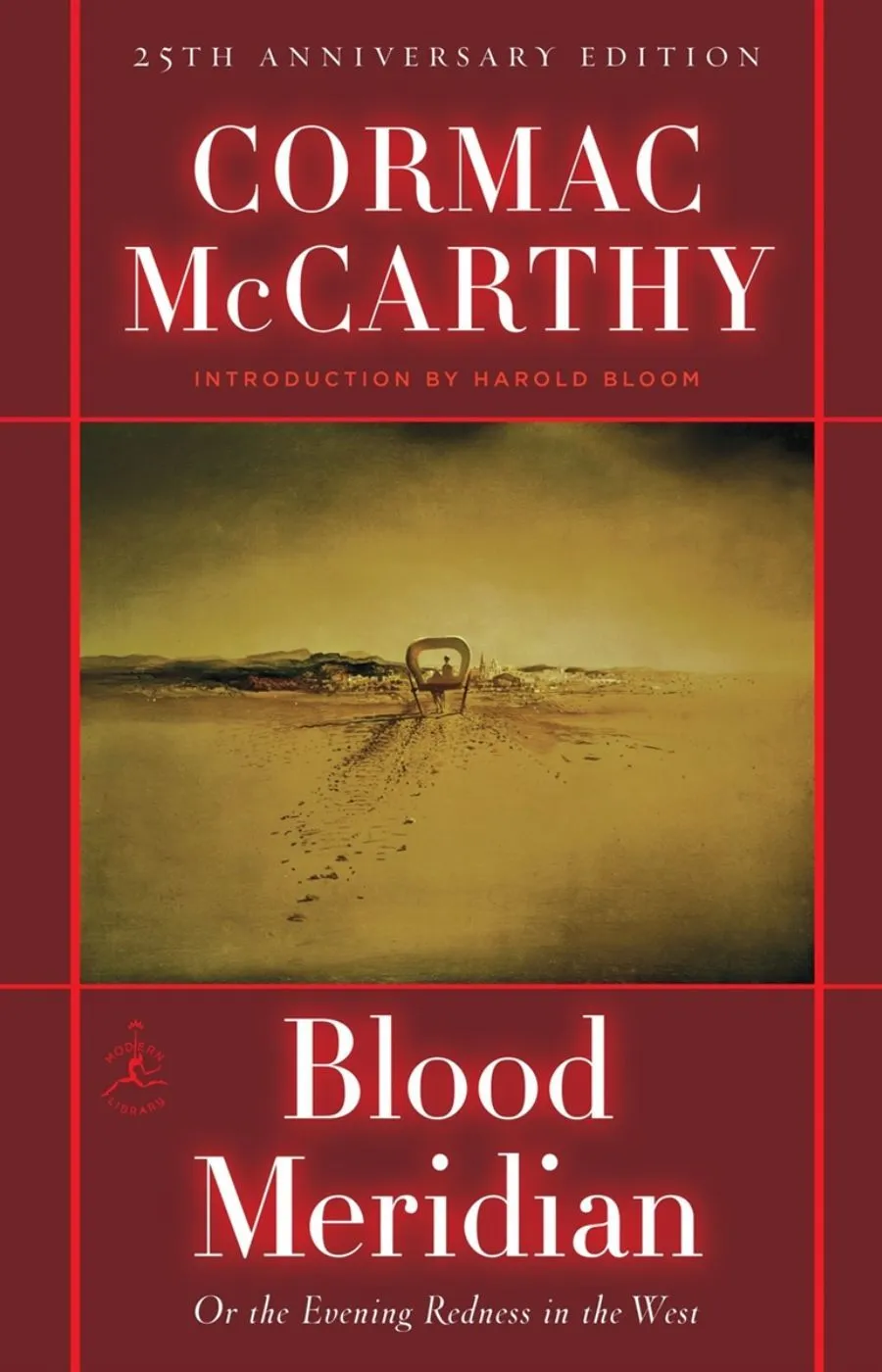 La portada de Blood Meridian de Cormac McCarthy.