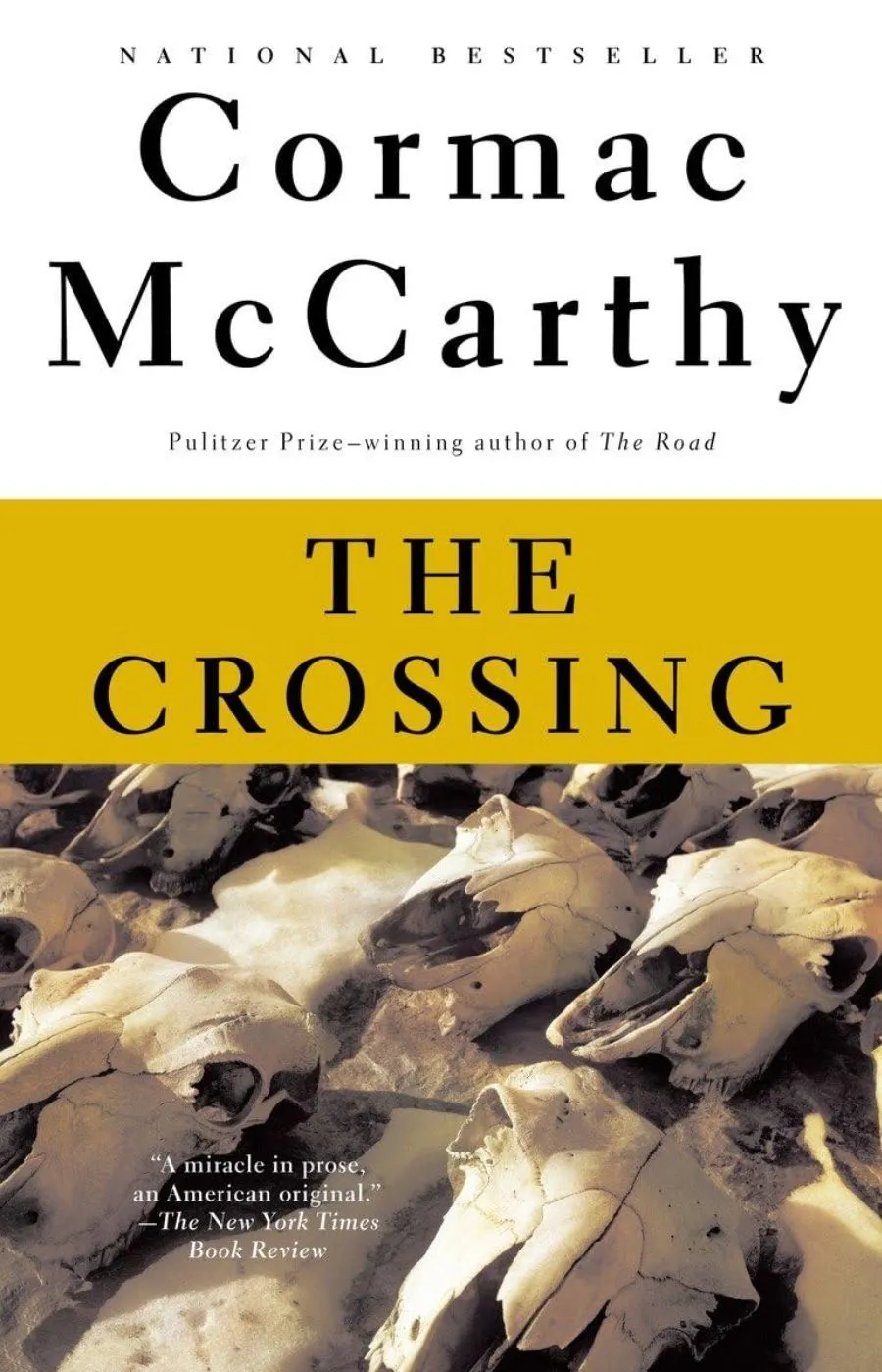 La portada de The Crossing de Cormac McCarthy.