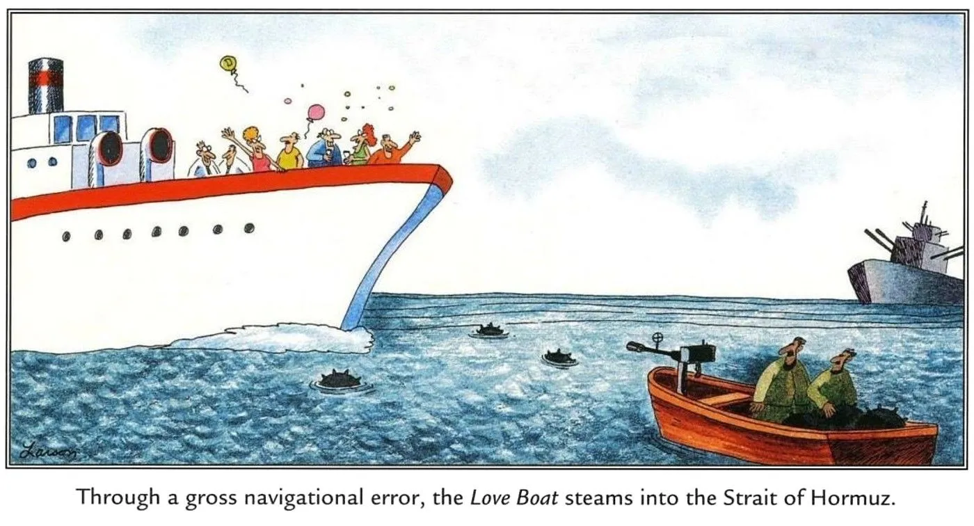 Ein Far Side-Comic mit The Love Boat