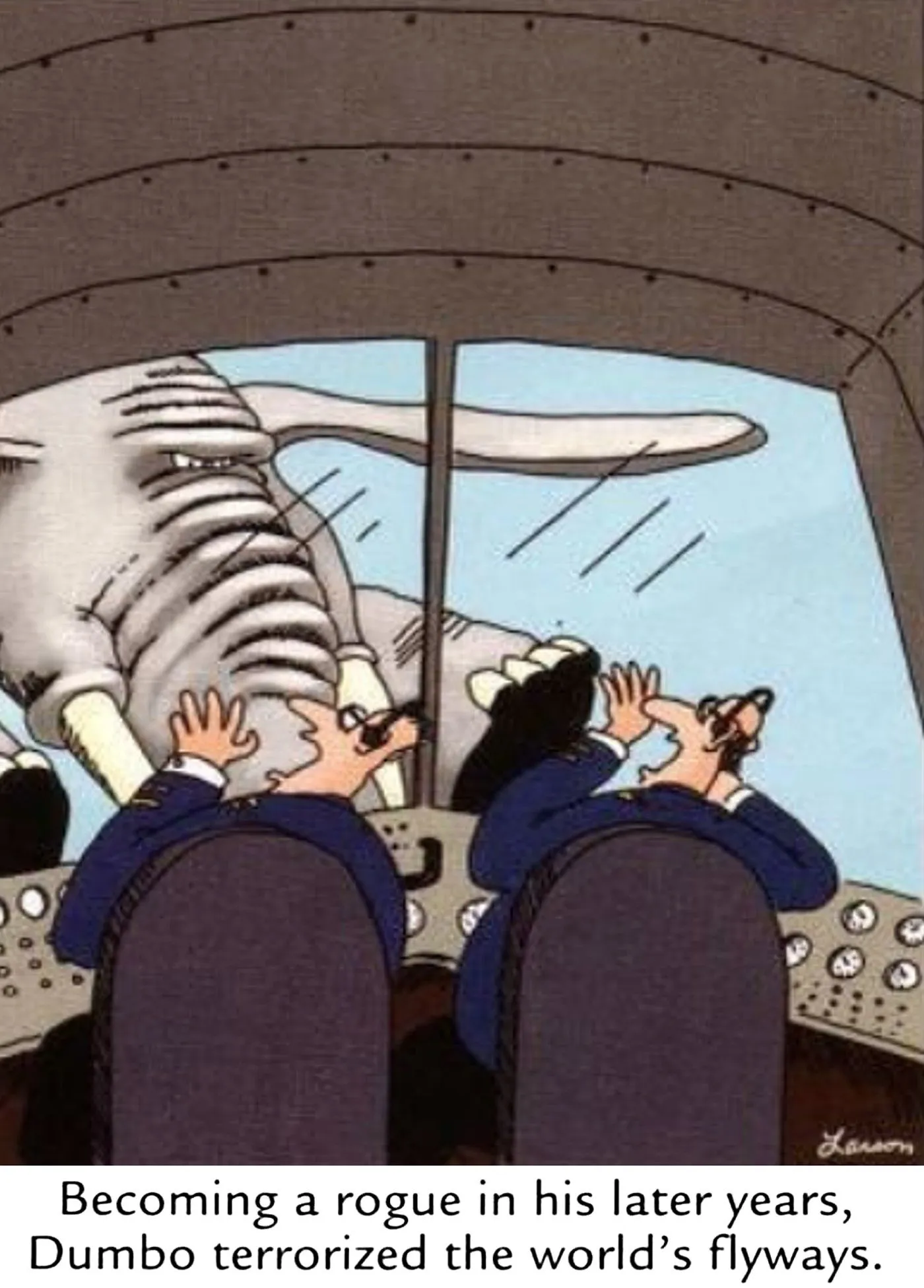 Far Side-Comic über Dumbo