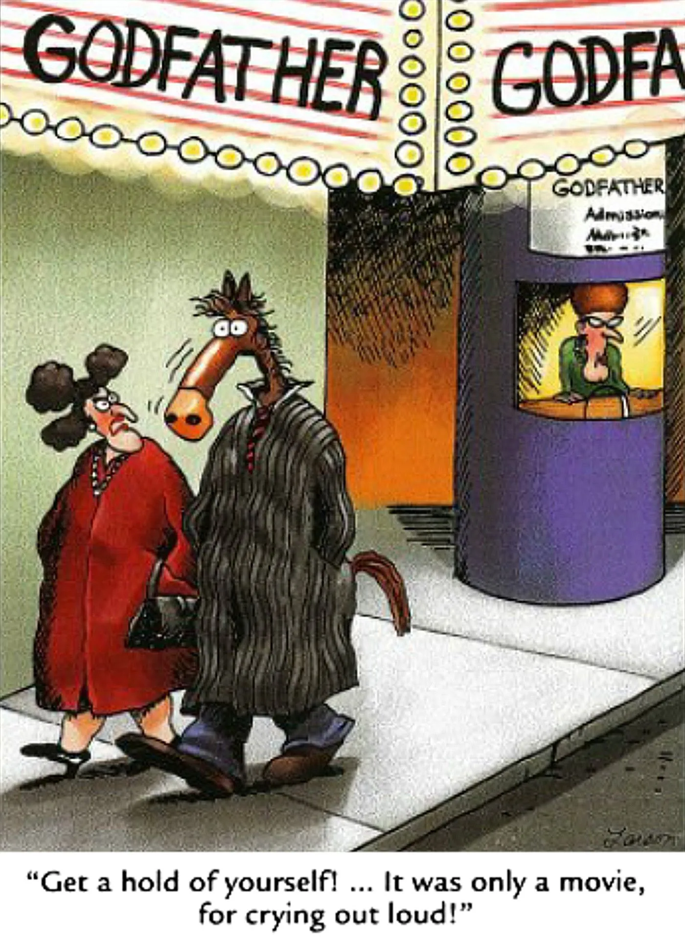 Far Side-Comic mit Verweisen auf Der Pate