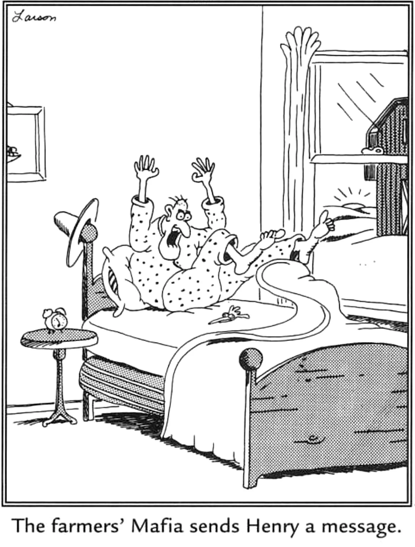 Far Side-Comic mit Verweisen auf Der Pate