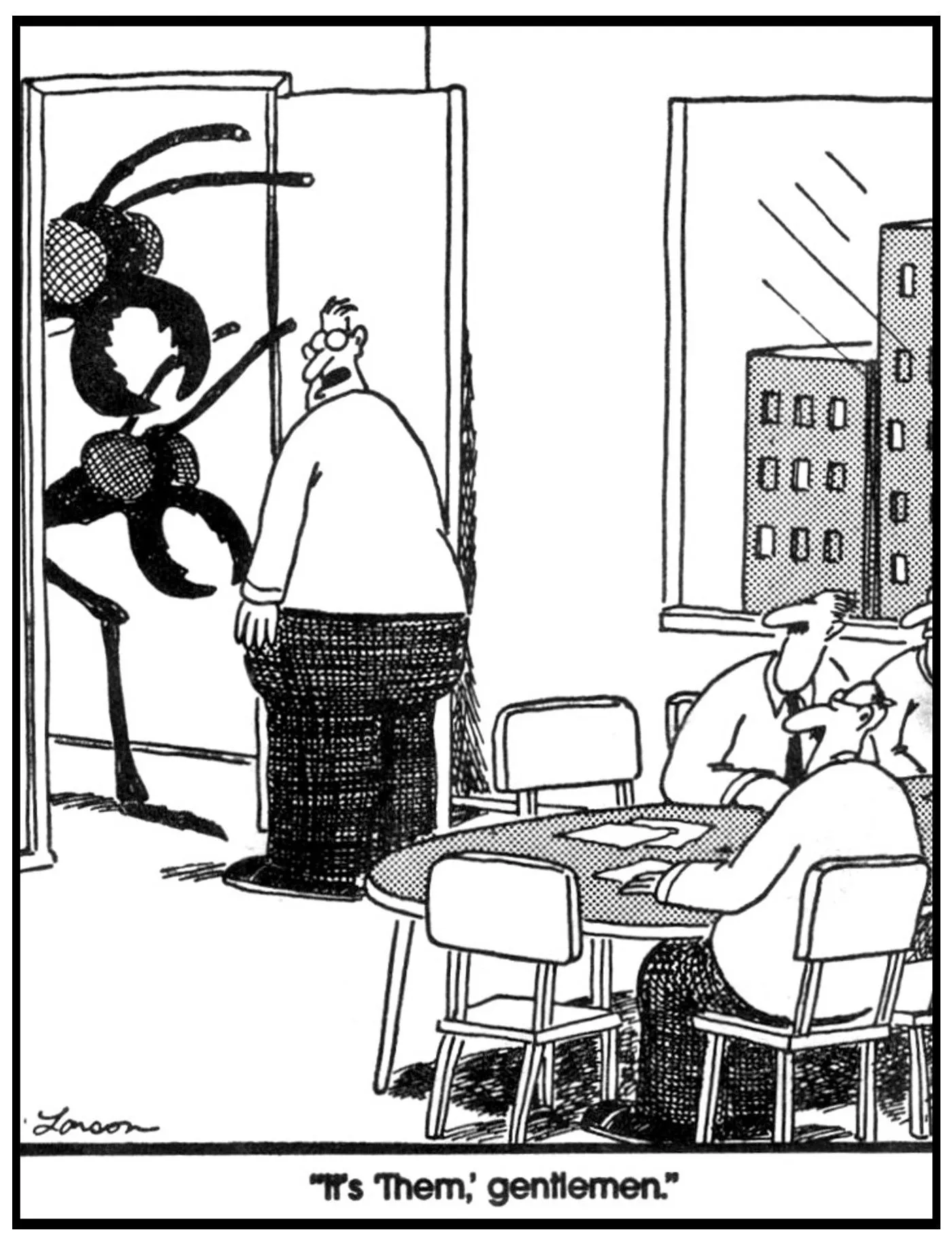 Far Side-Comic mit Ameisen