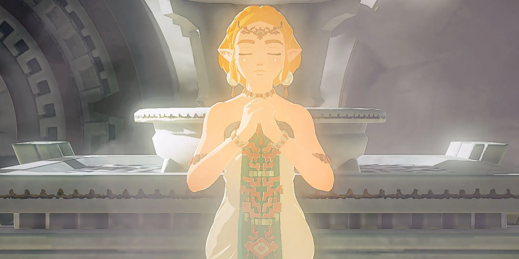 Scène de supplication de Zelda