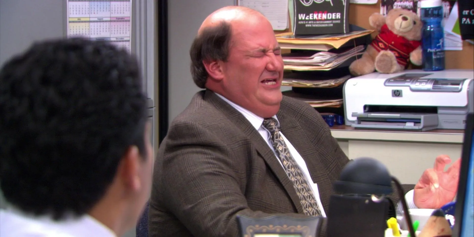 Kevin Malone im Gespräch mit Oscar bei The Office