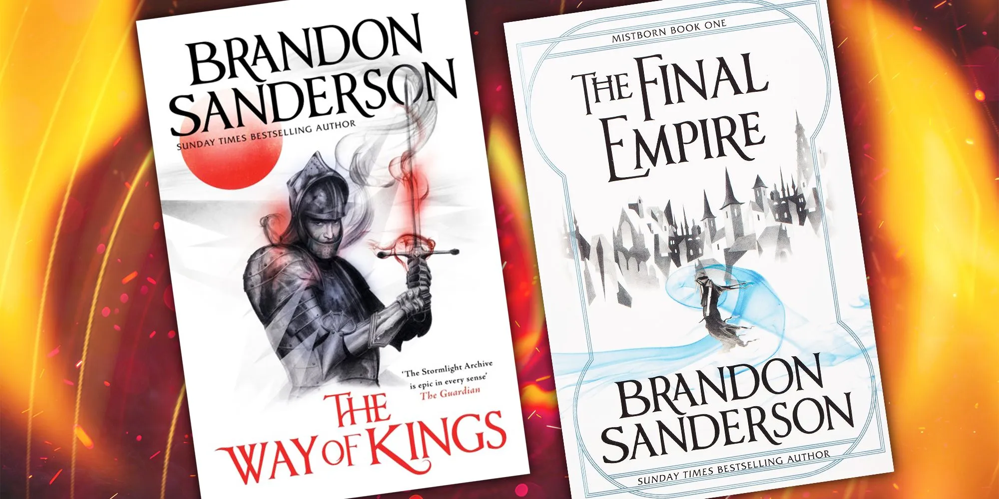 『The Way of Kings』と『Mistborn: The Final Empire』の英国版カバー