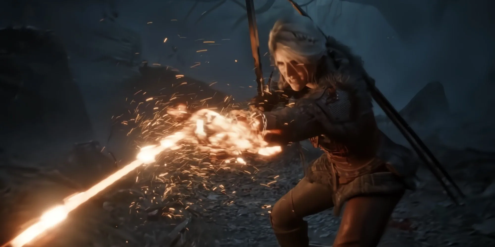 Ciri com correntes no trailer de Witcher 4