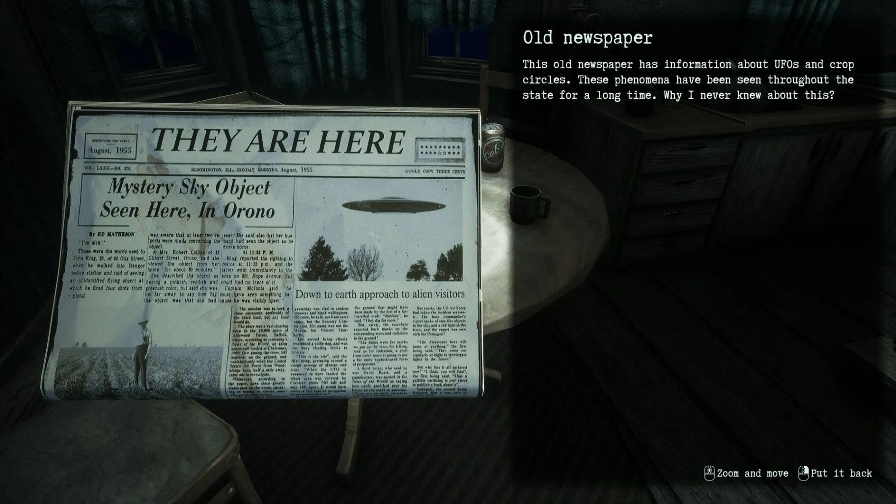 They Are Here Gameplay Newspaper