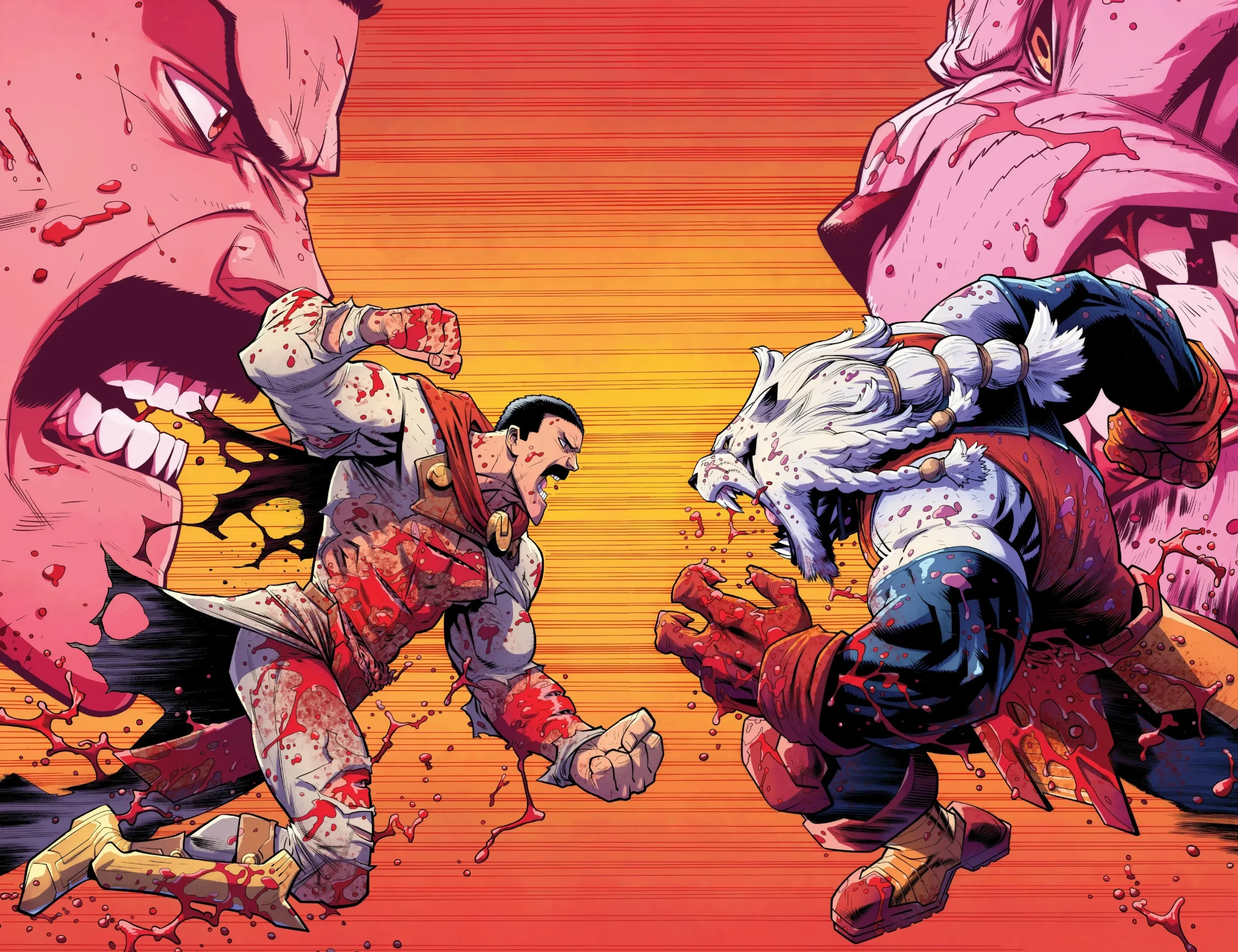 Thragg vs. Battle Beast from Invincible