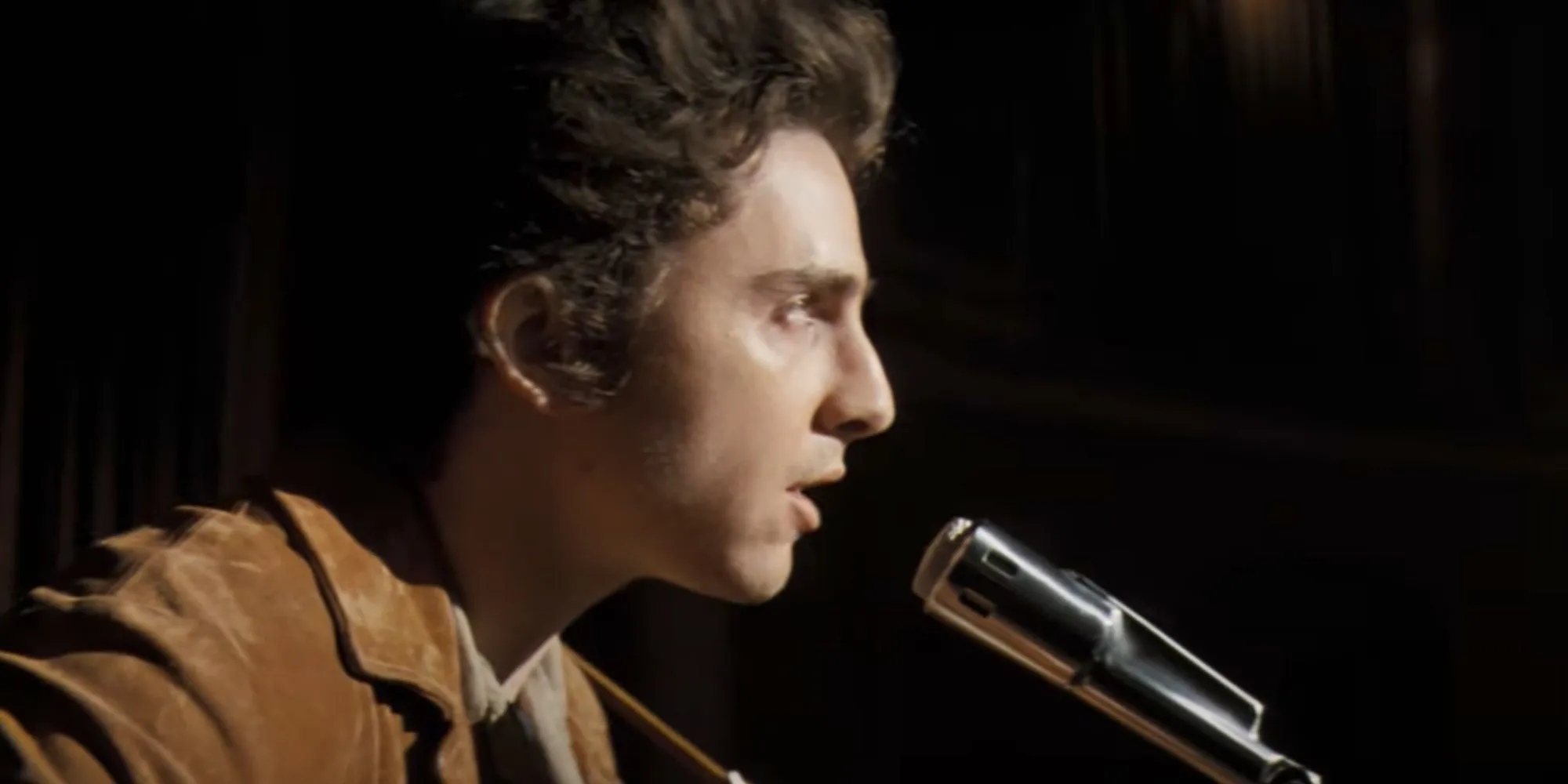 Chalamet nel ruolo di Bob Dylan