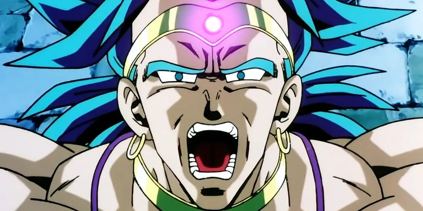 Broly enojado de las películas de Toei