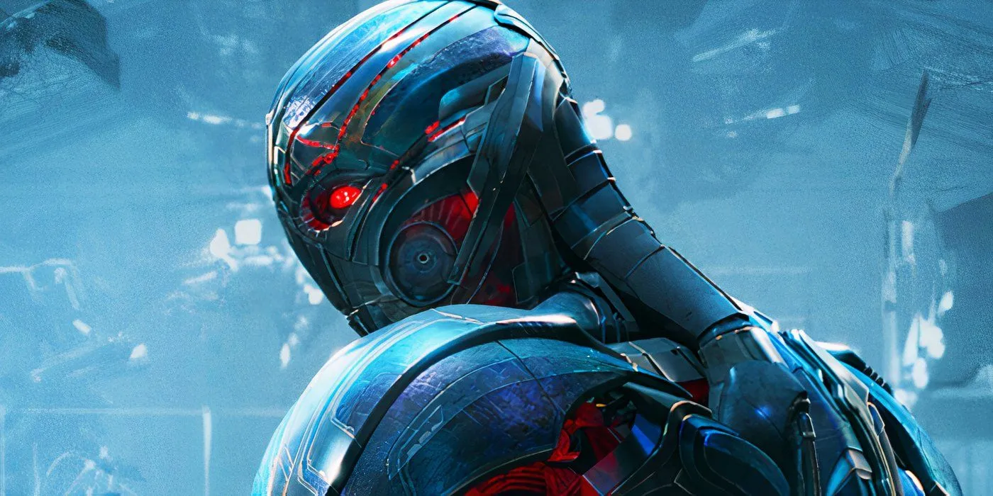 Ultron with red lights in Avengers Age of Ultron