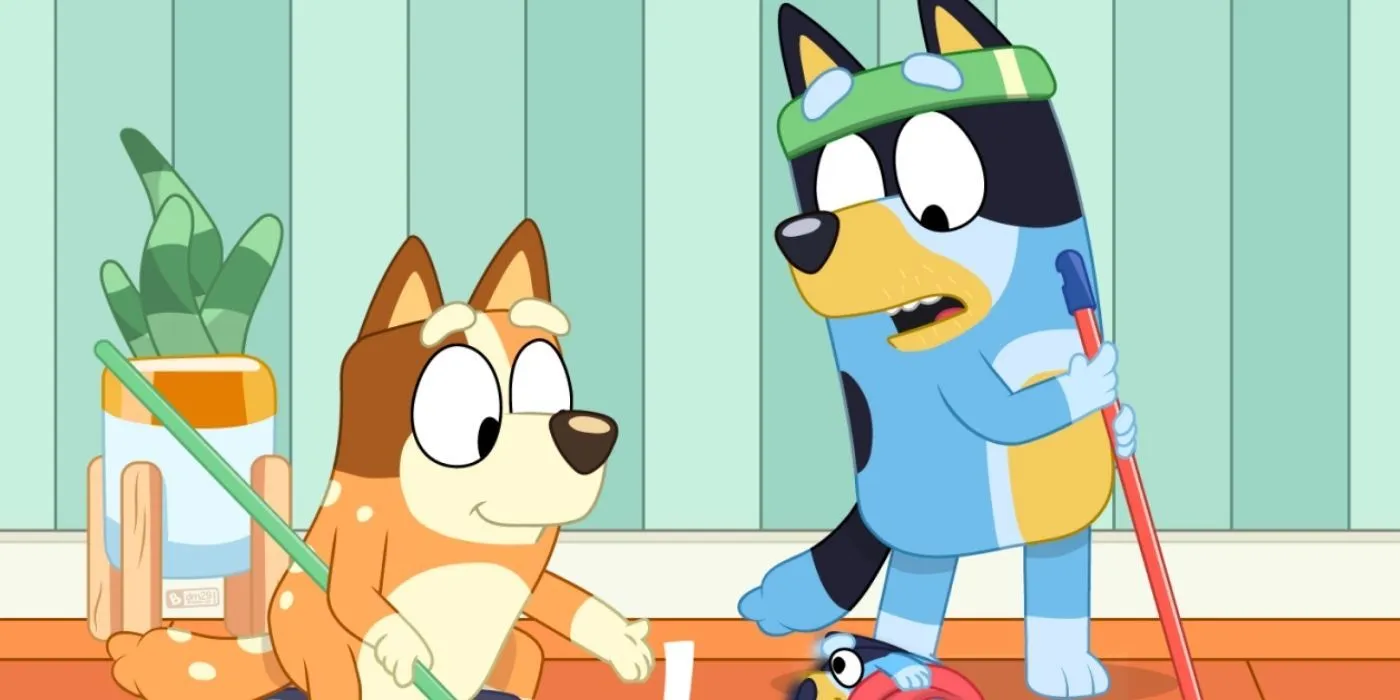 Bluey dans l'épisode Smoochy Kiss