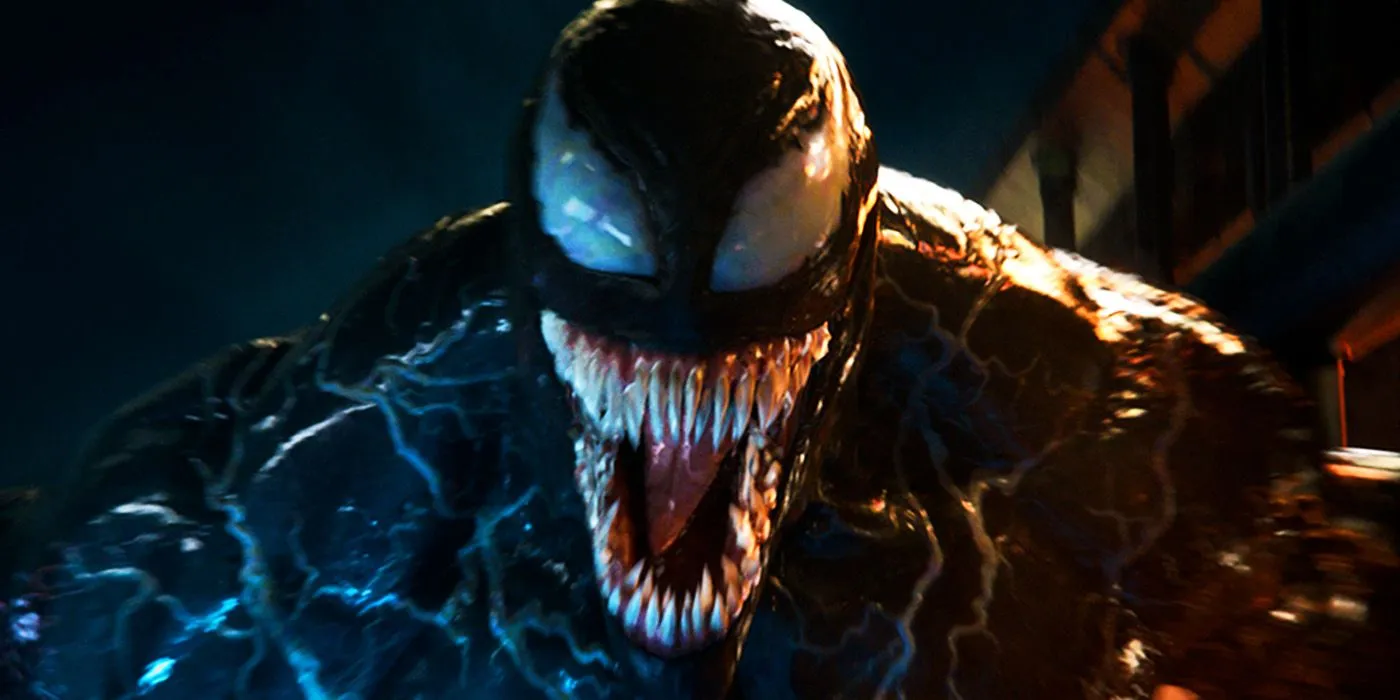 Venom displaying his fangs