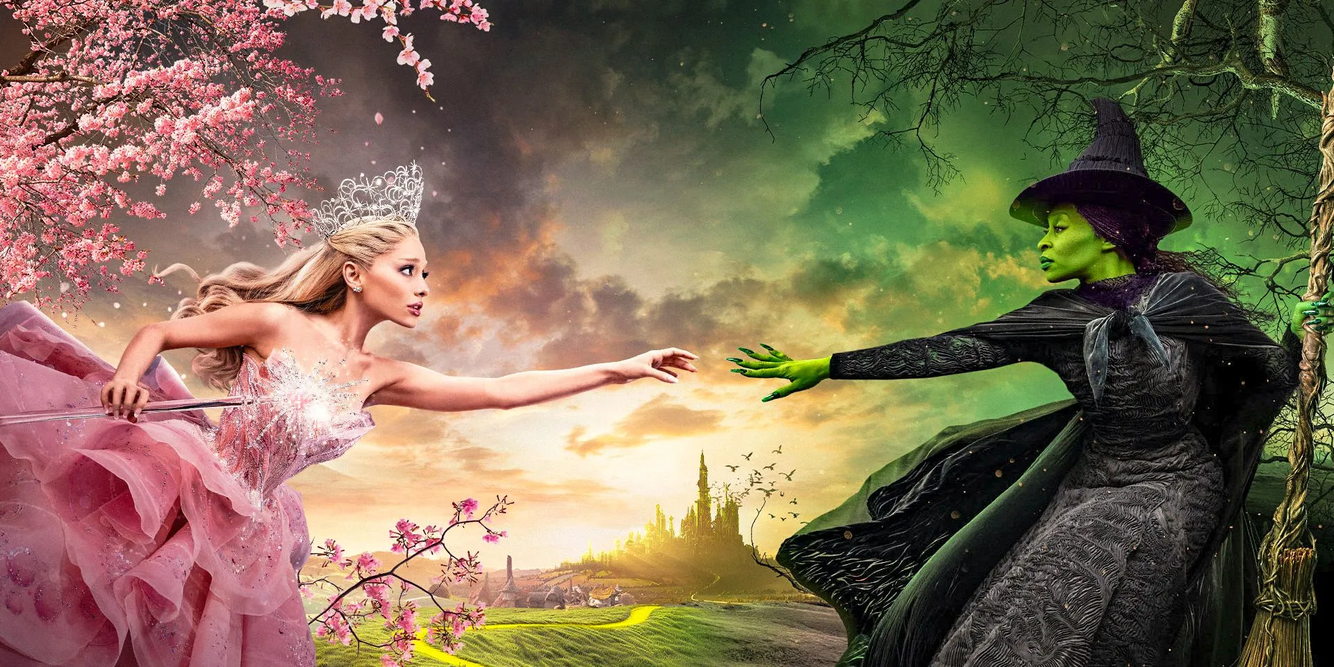 Affiche de méchante Glinda et Elphaba