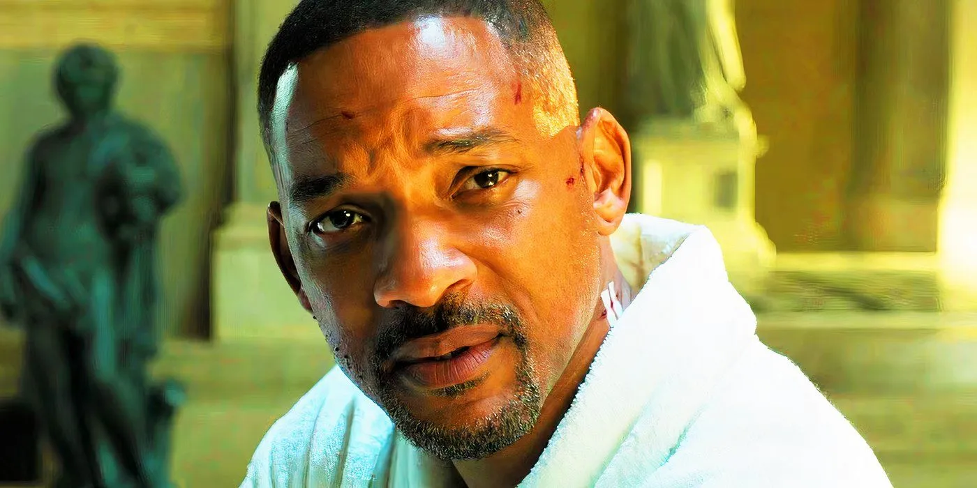 Will Smith in una scena drammatica