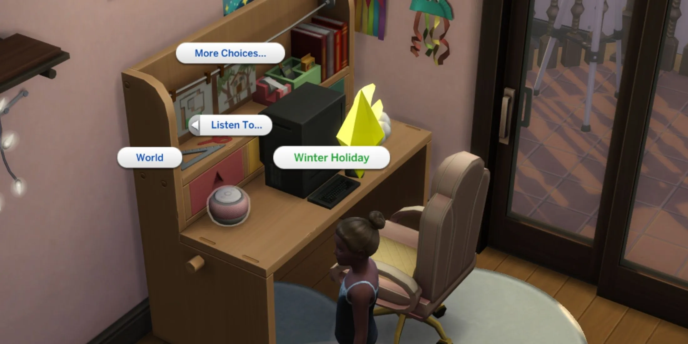 Ouça a Winter Holiday Station no The Sims 4