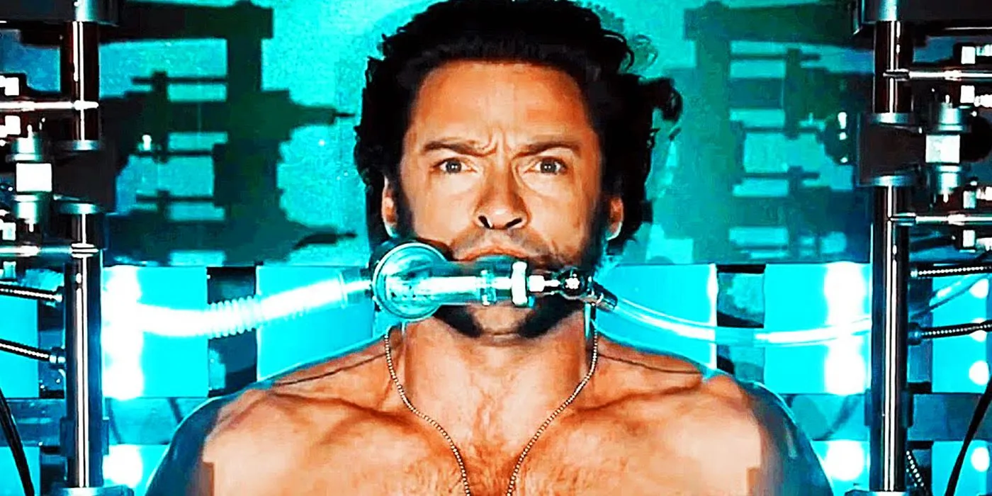 Wolverine nel bagno di Arma X in X-Men Origins Wolverine