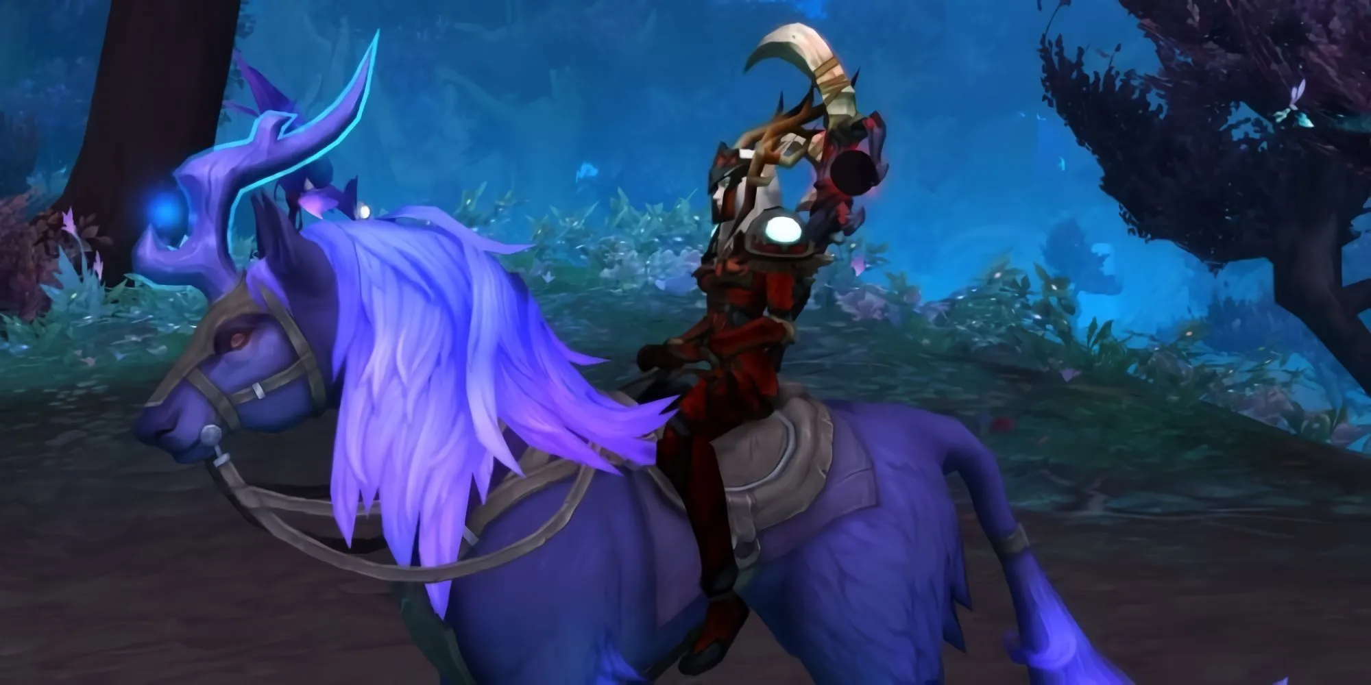 The Swift Gloomhoof mount from World of Warcraft.