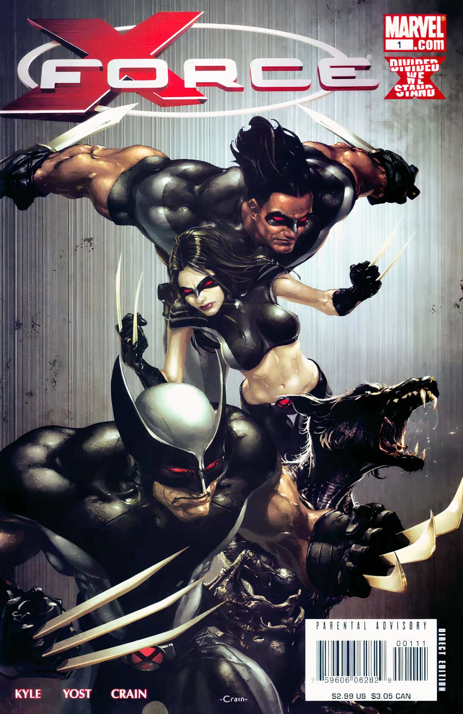 X-Force #1 2008 Wolverine schwarzes Kostüm