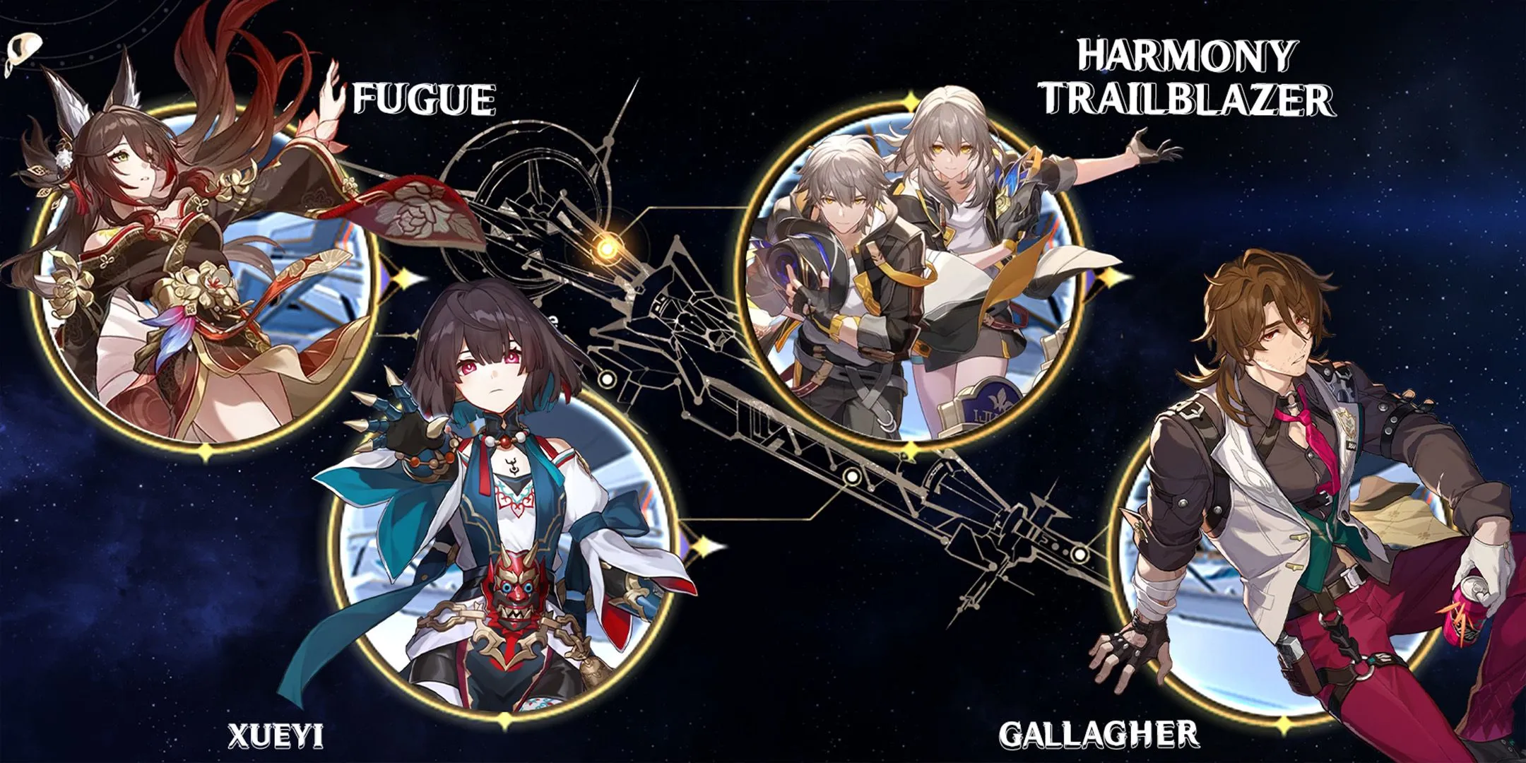 xueyi-harmony trailblazer-gallagher-and fugue team composition in honkai star rail