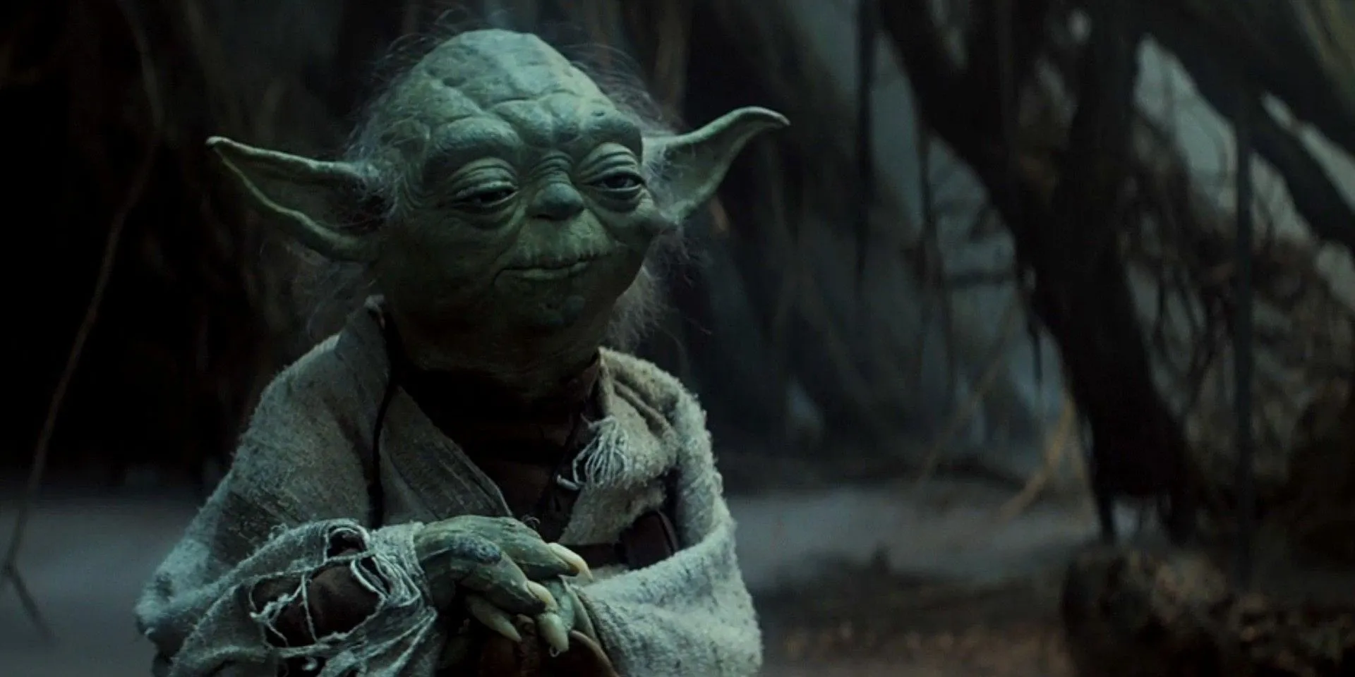 Yoda on Dagobah in The Empire Strikes Back